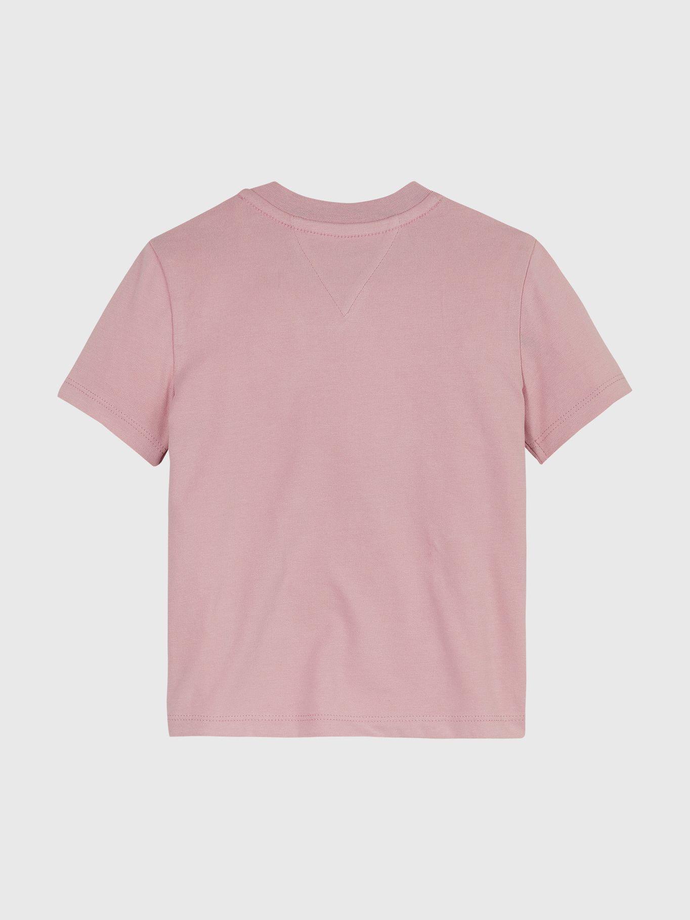 Polera Con Logo De Bandera Rosado Tommy Hilfiger-1