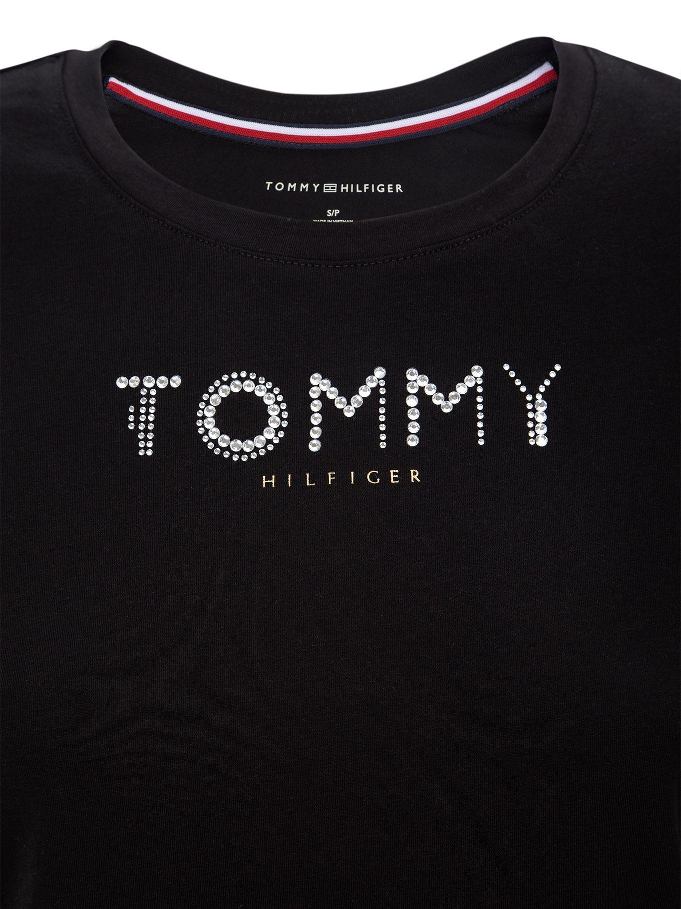 Polera Logo Metalico Negro Tommy Hilfiger-2