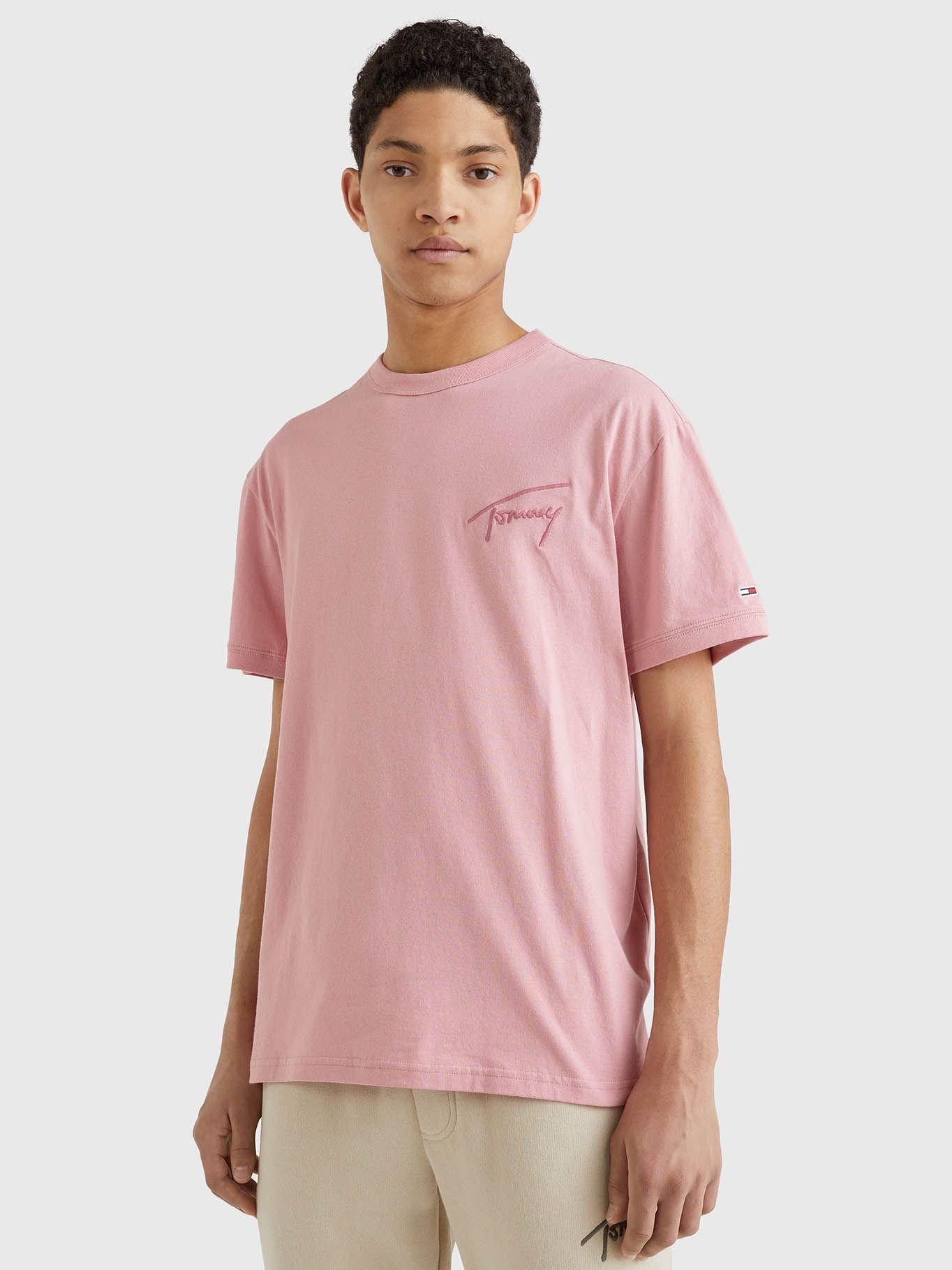 Polera Modern Essentials Logo Rosado Tommy Hilfiger-0