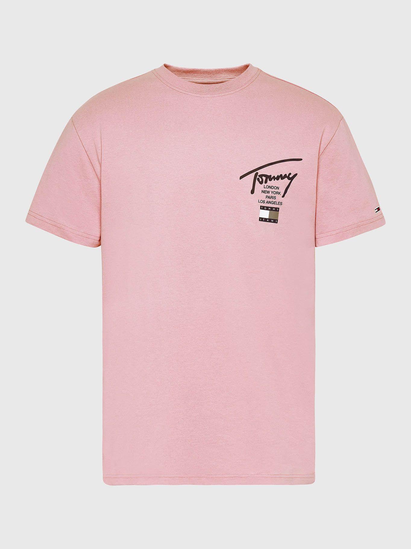 Polera Modern Essentials Logo Rosado Tommy Hilfiger-4