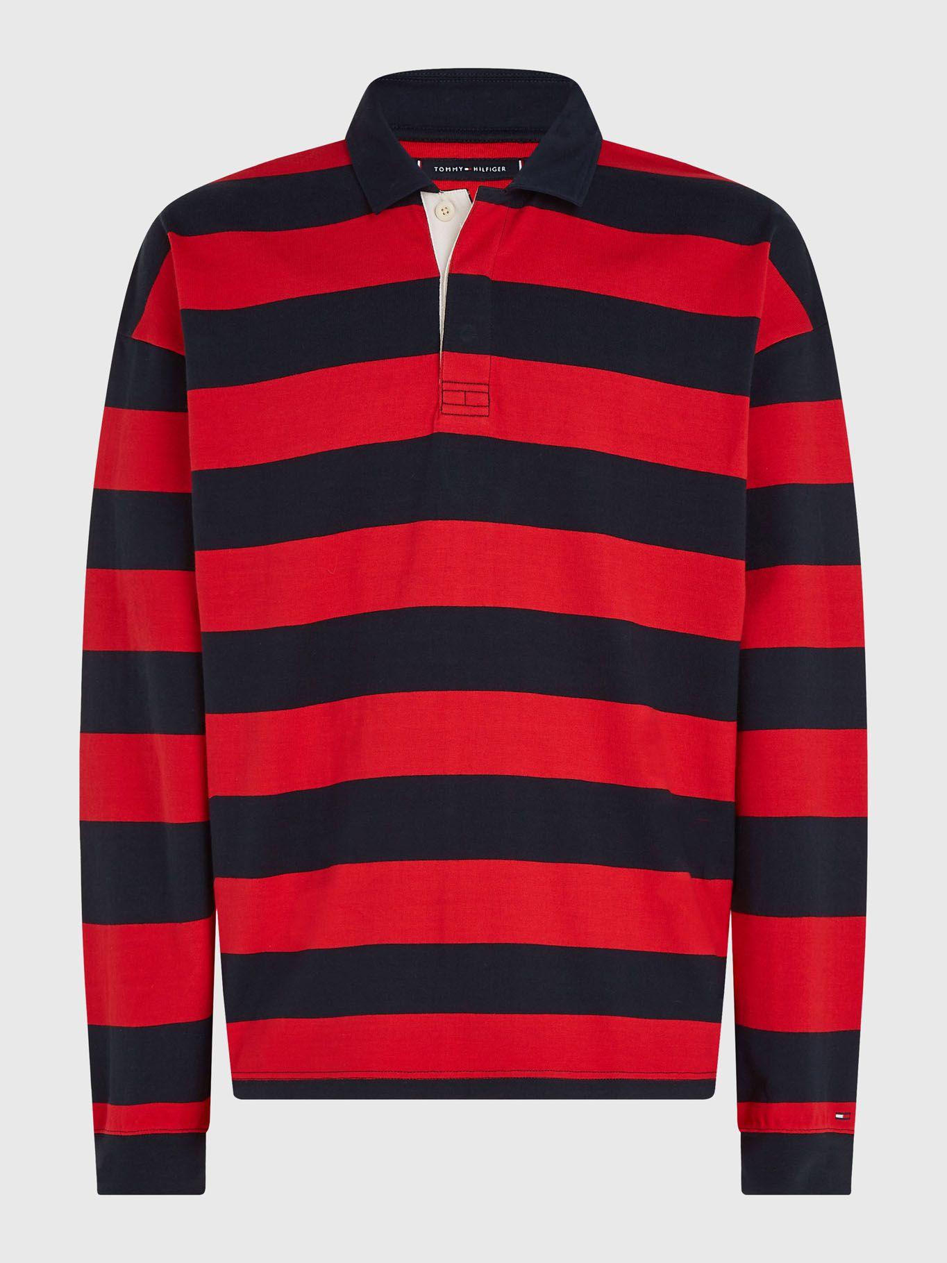 Polo Estilo Rugb Con Logo Multicolor Tommy Hilfiger-4
