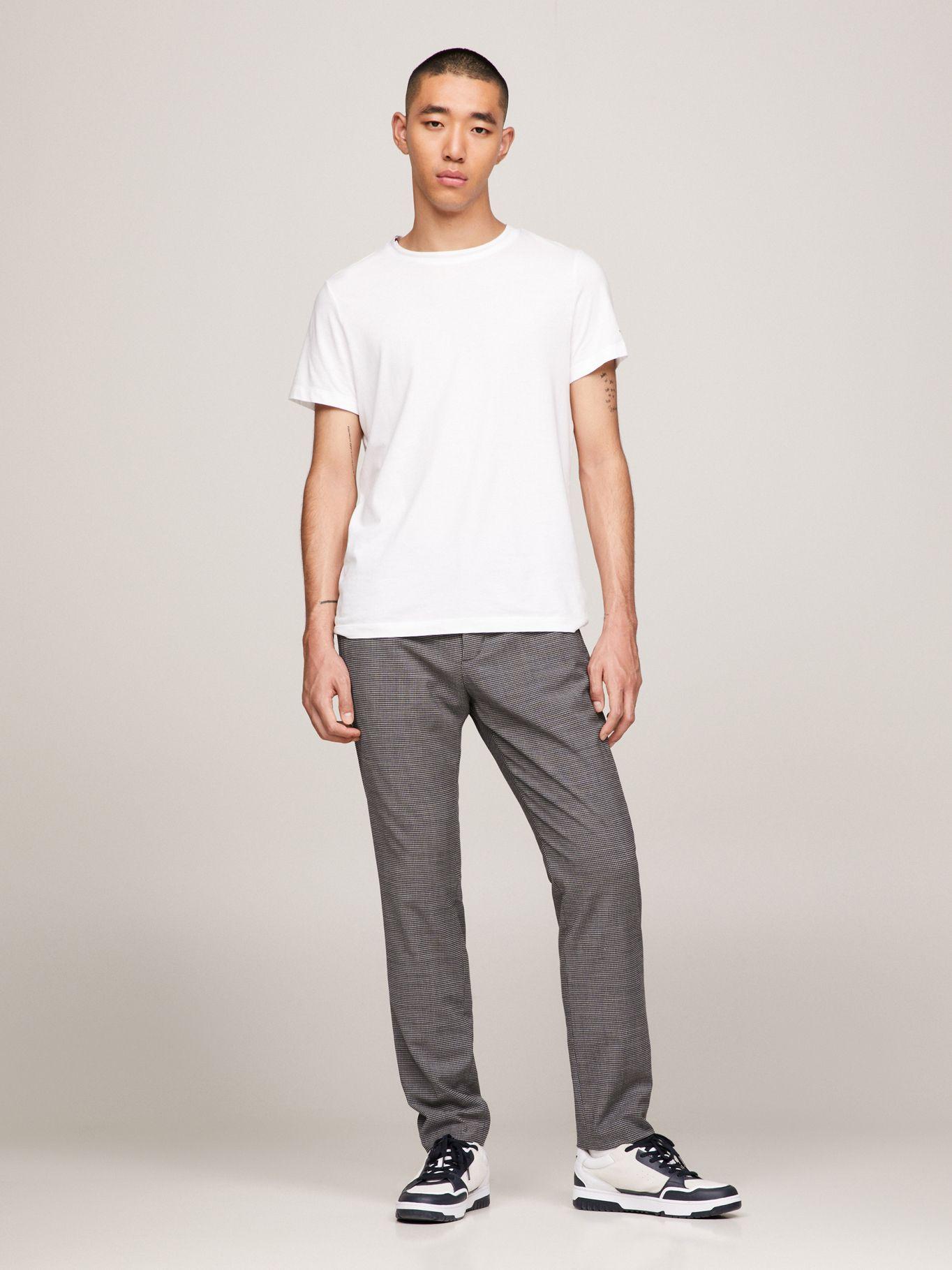 Polera Con Logo en Manga Slim Fit Blanco Tommy Hilfiger-1