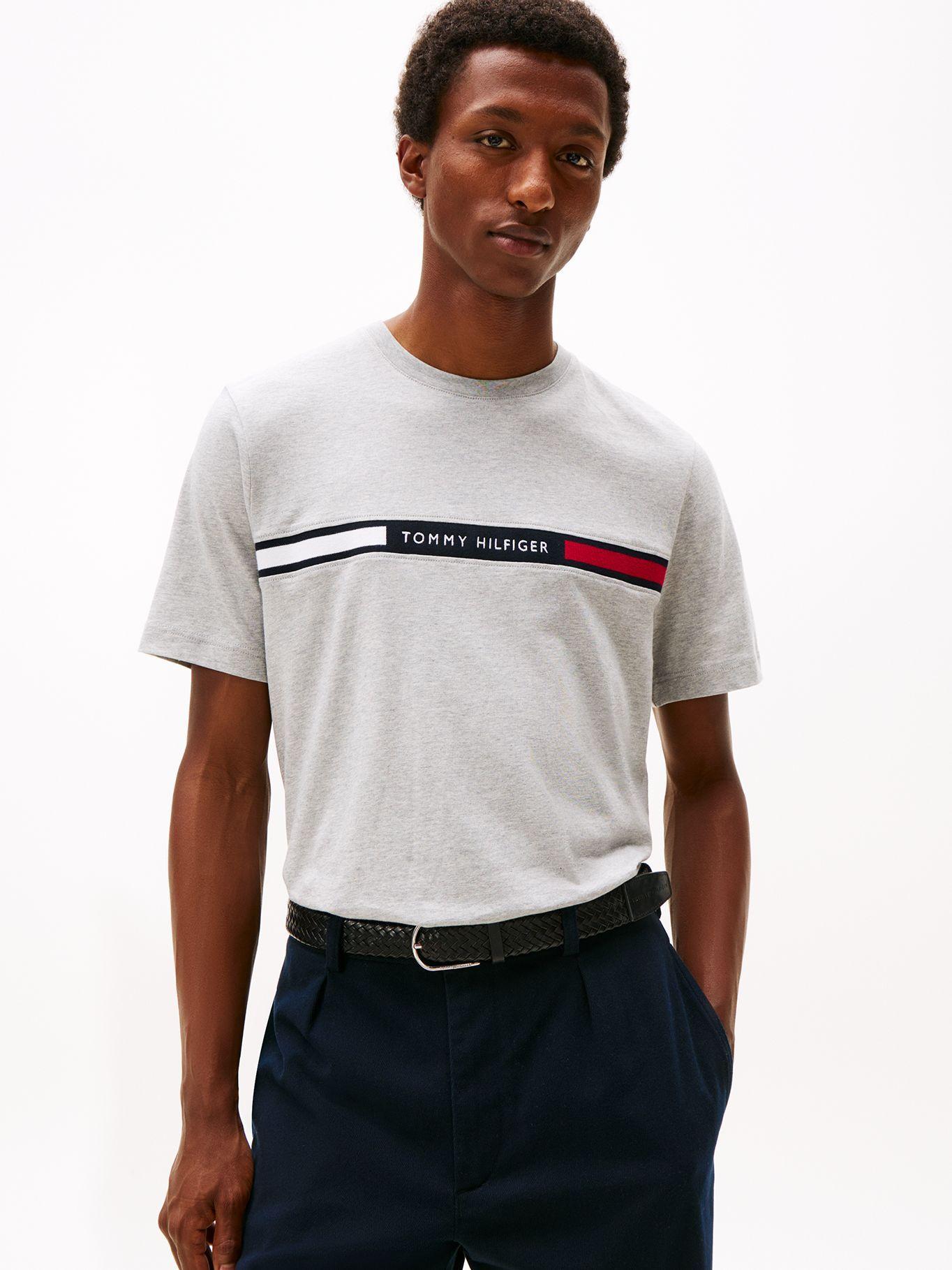 Polera Chest Insert Logo Gris Tommy Hilfiger-0
