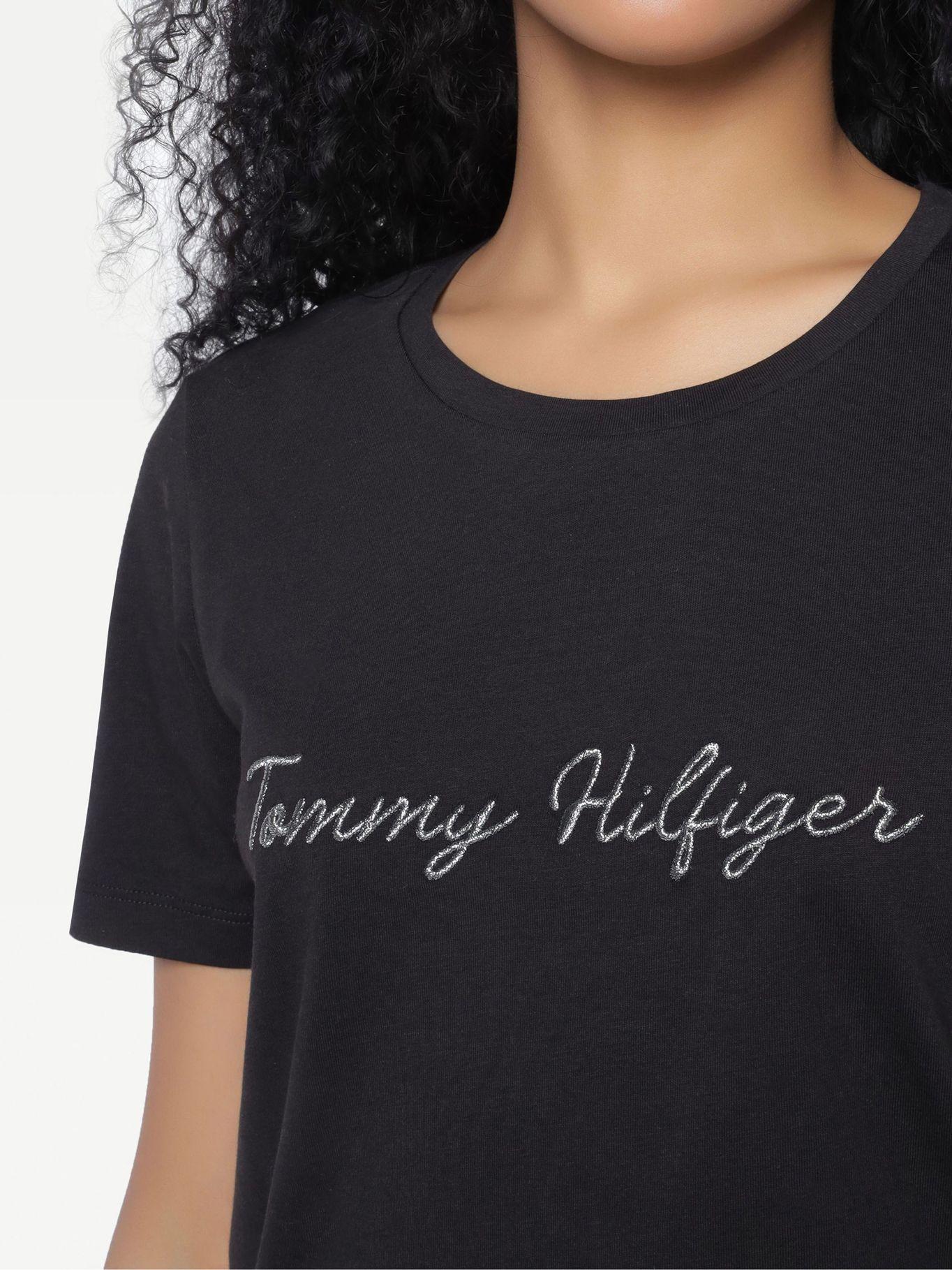 Polera Regular Script Negro Tommy Hilfiger F2-2