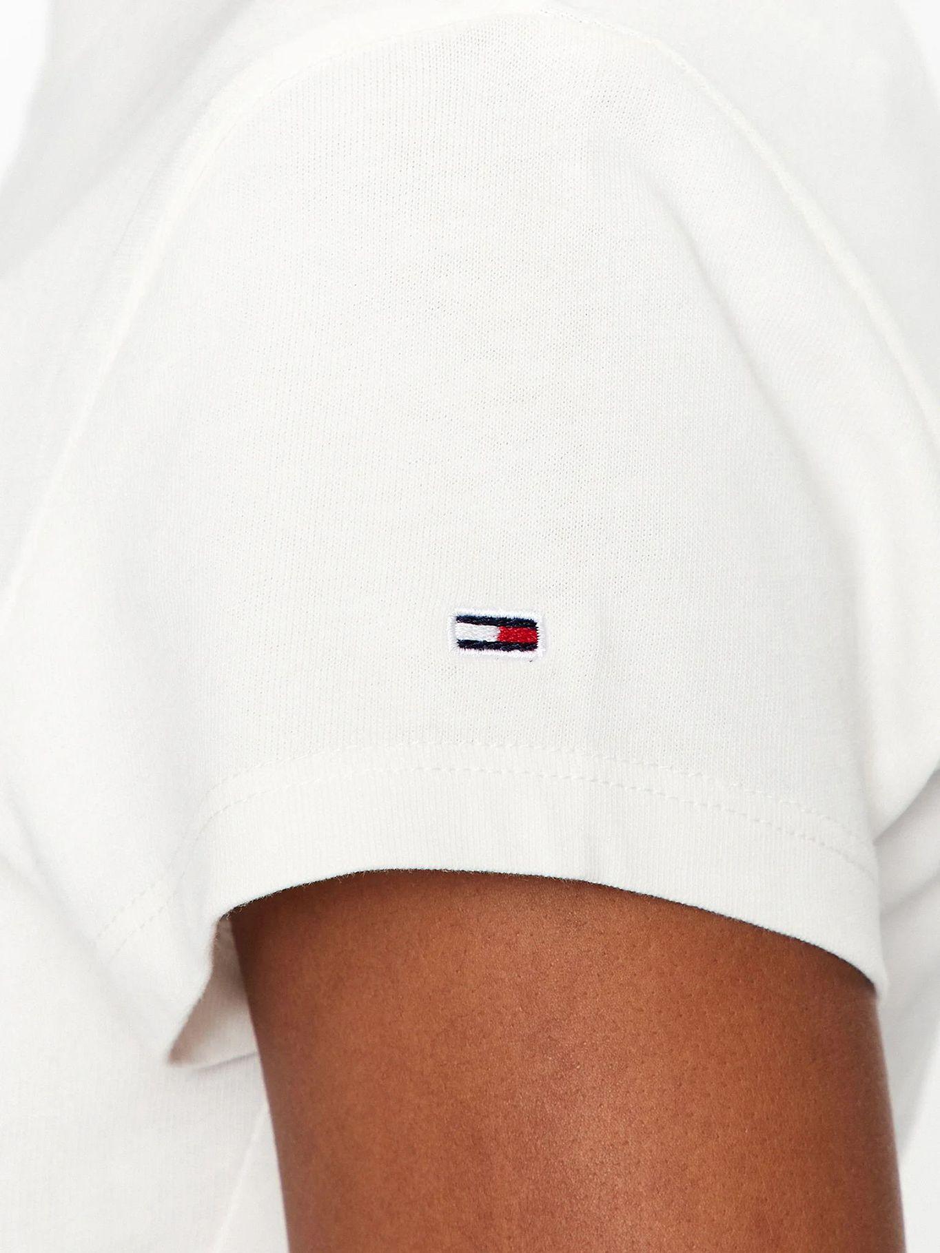 Polera Floral Flag Logo Blanco Tommy Jeans-4