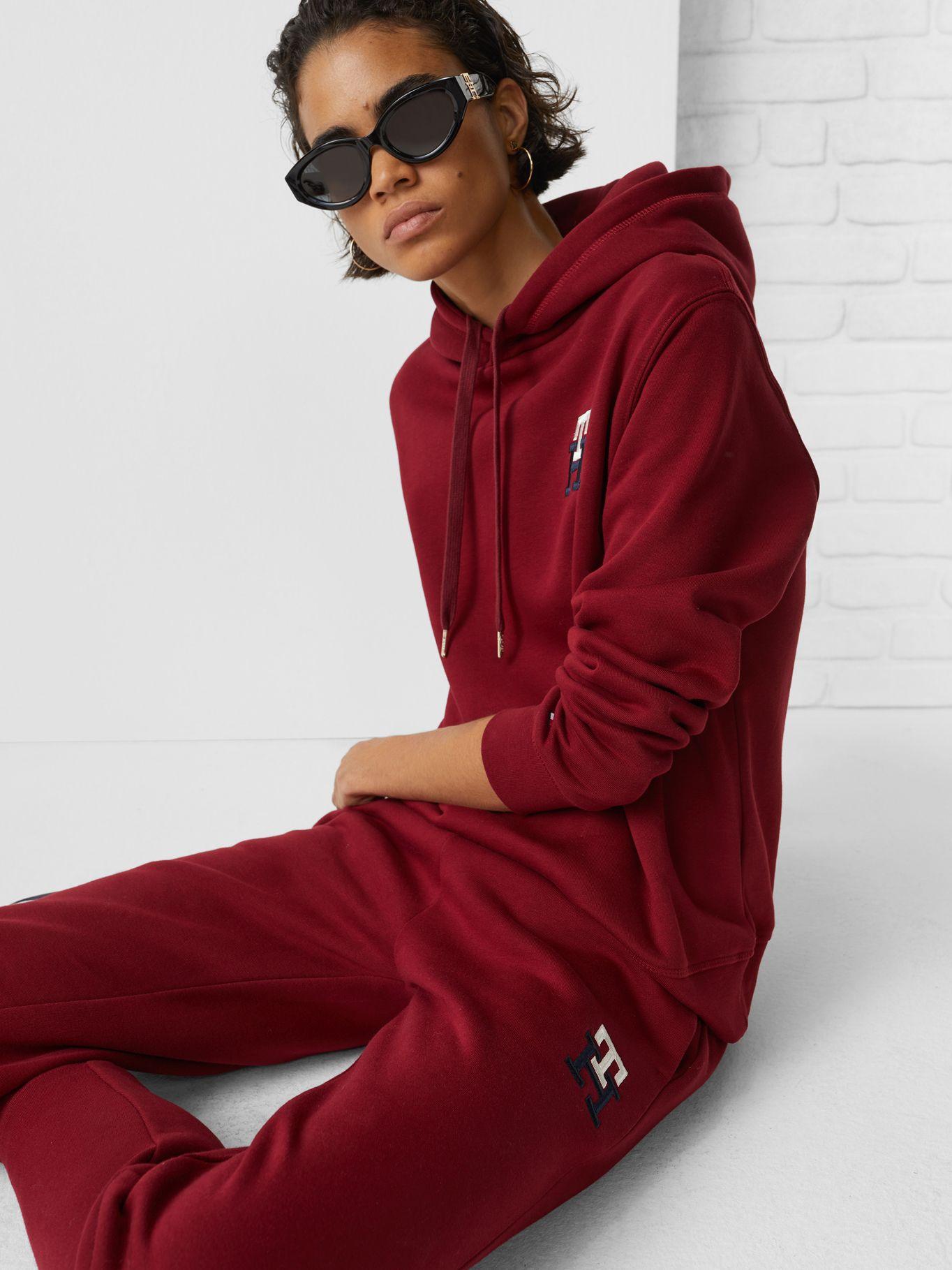 Joggers Monogram Logo Burdeo Tommy Hilfiger-3