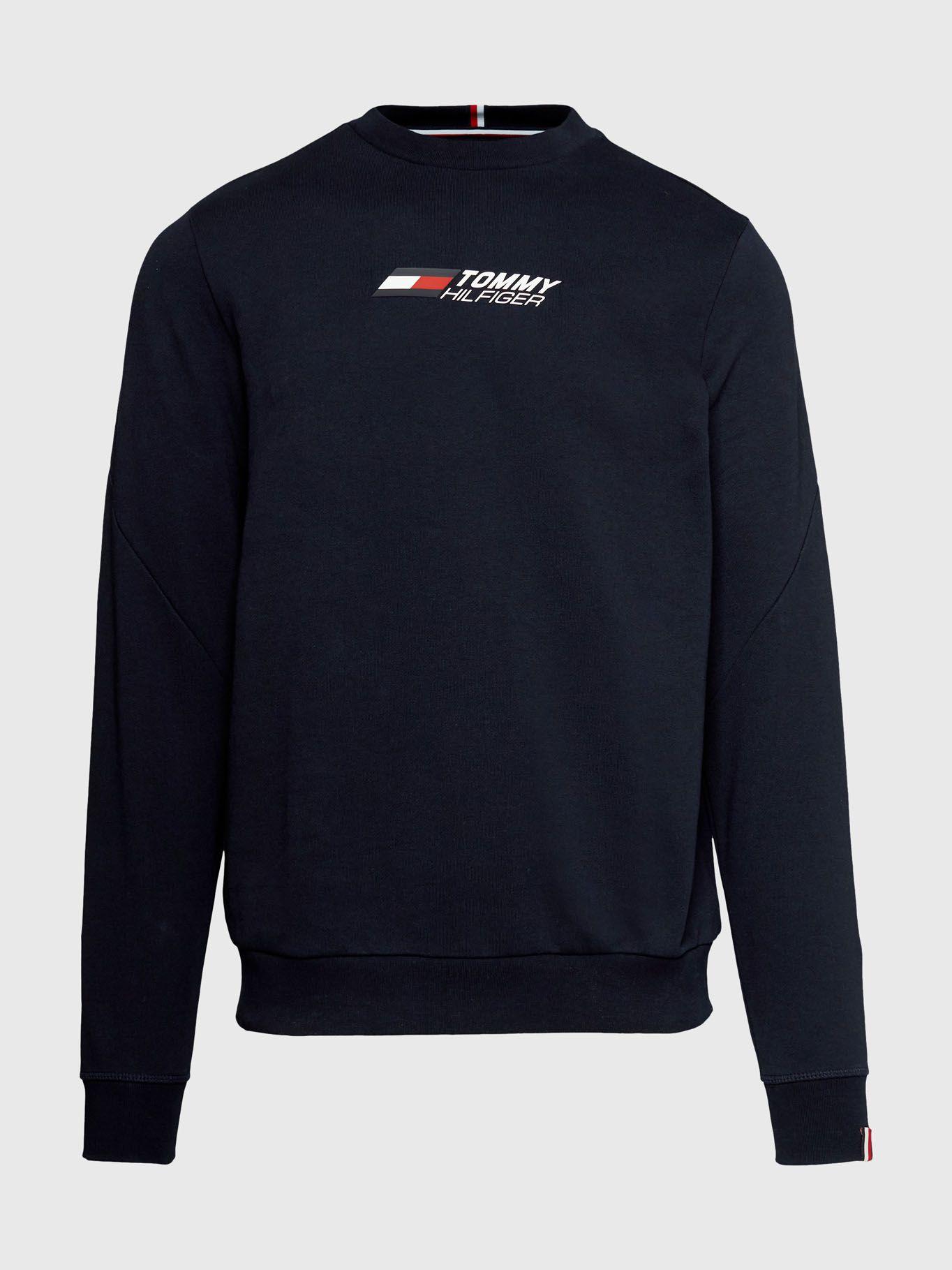Polerón Sport Essential C-Neck Azul Tommy Hilfiger-4