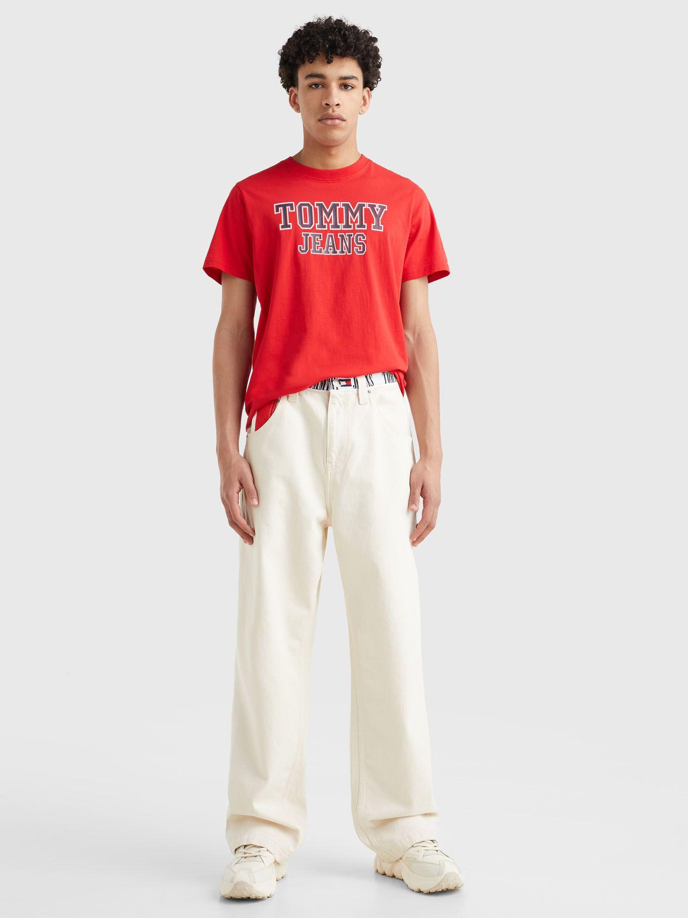 Polera Essential Front Logo Rojo Tommy Jeans-1