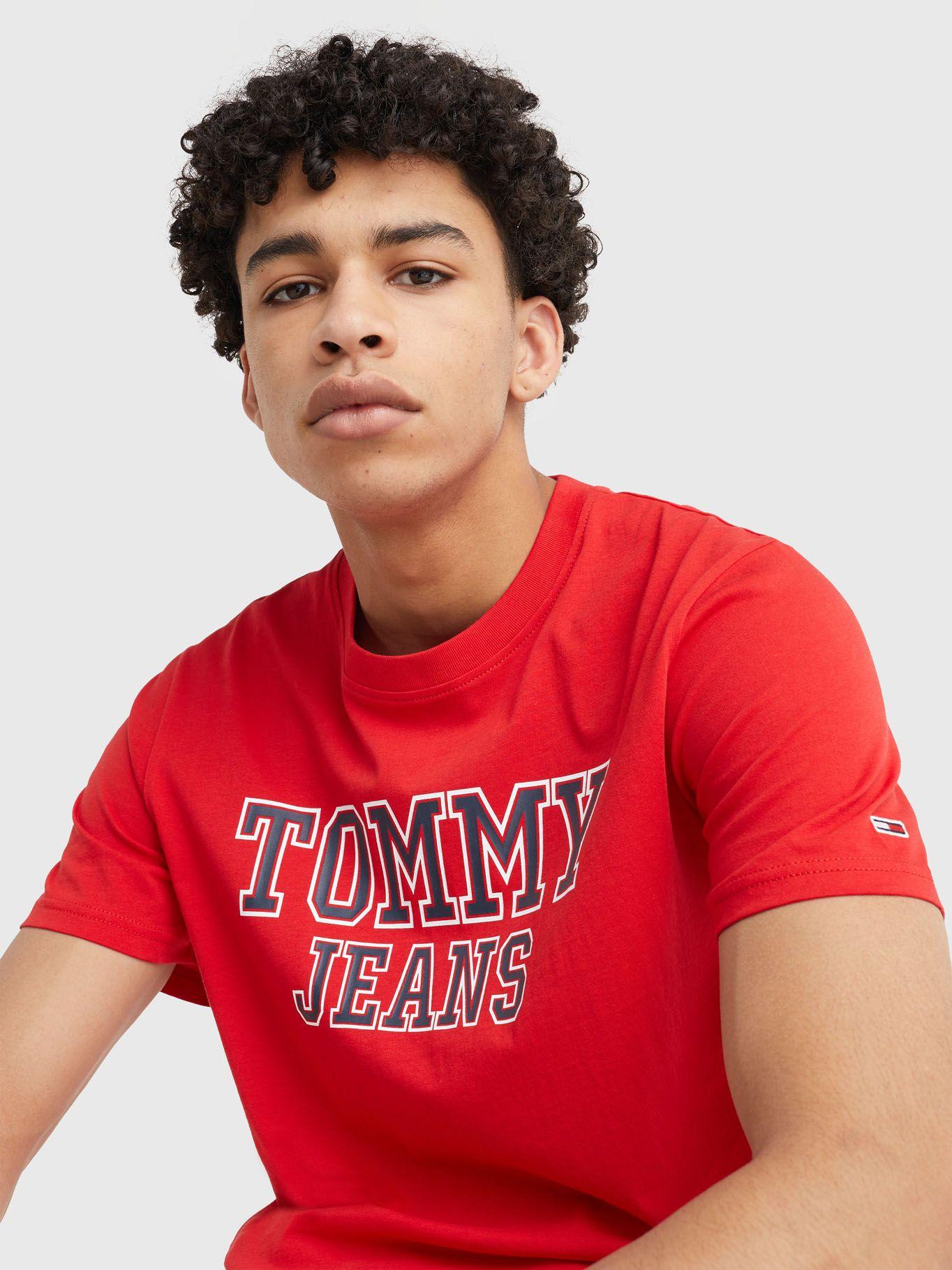 Polera Essential Front Logo Rojo Tommy Jeans-3