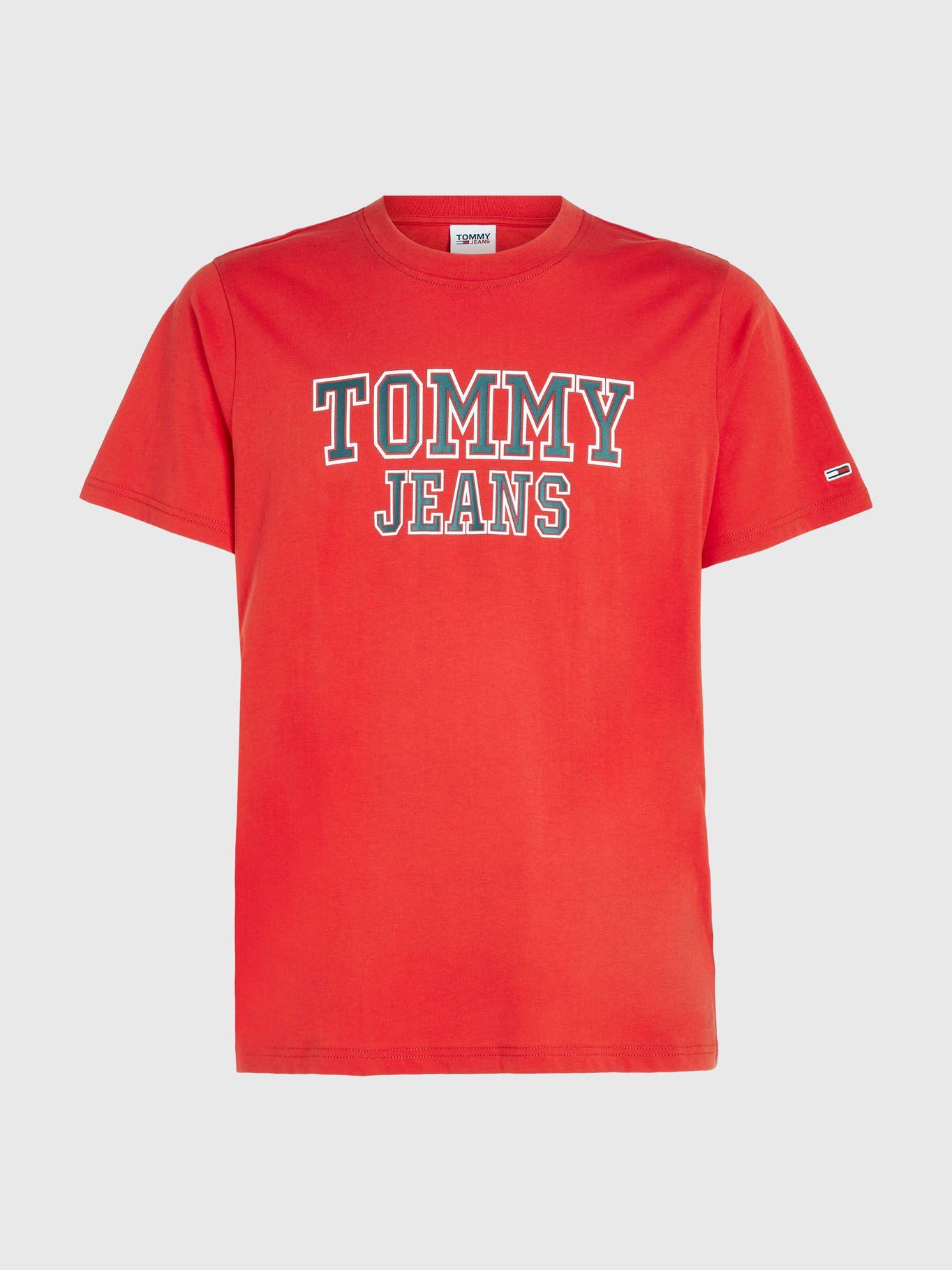Polera Essential Front Logo Rojo Tommy Jeans-4