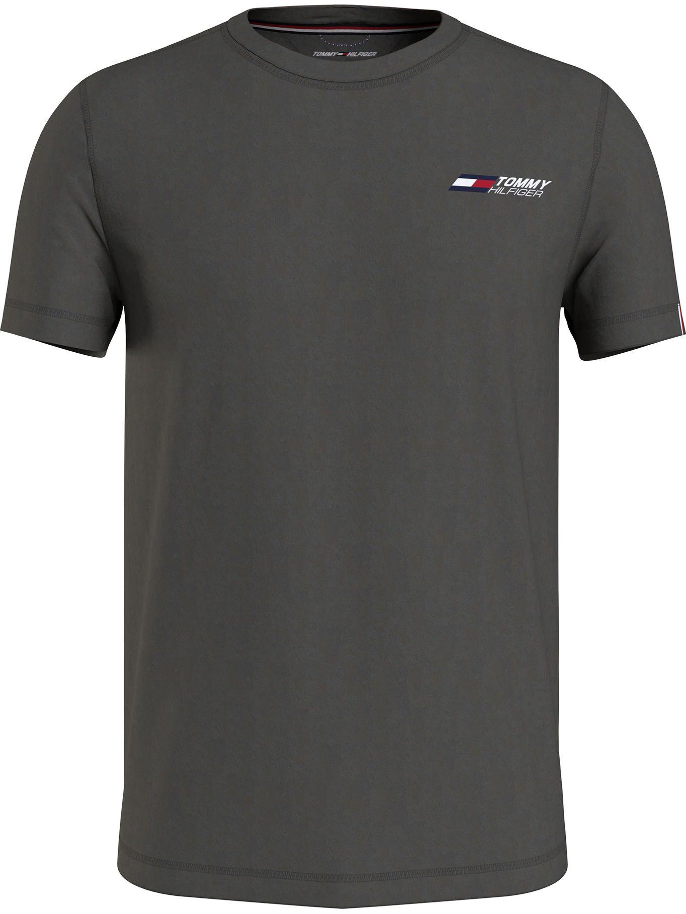 Polera Sport Con Logo Slim Fit Gris Tommy Hilfiger-0