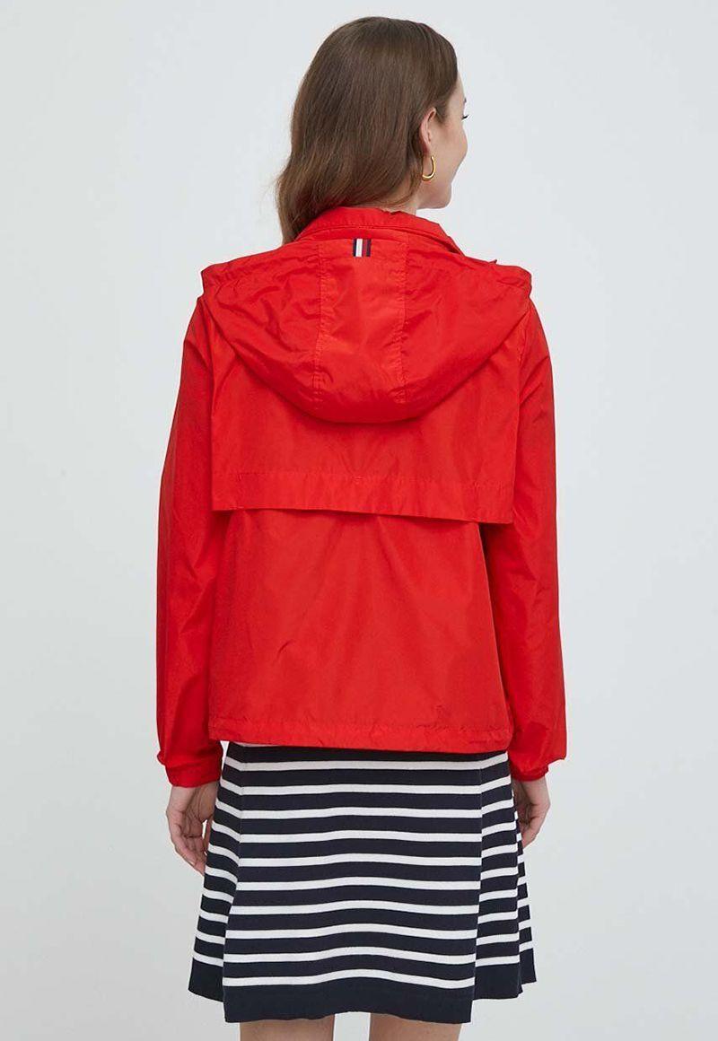 Cortaviento Ligero Con Gorro Y Logo Rojo Tommy Hilfiger-2