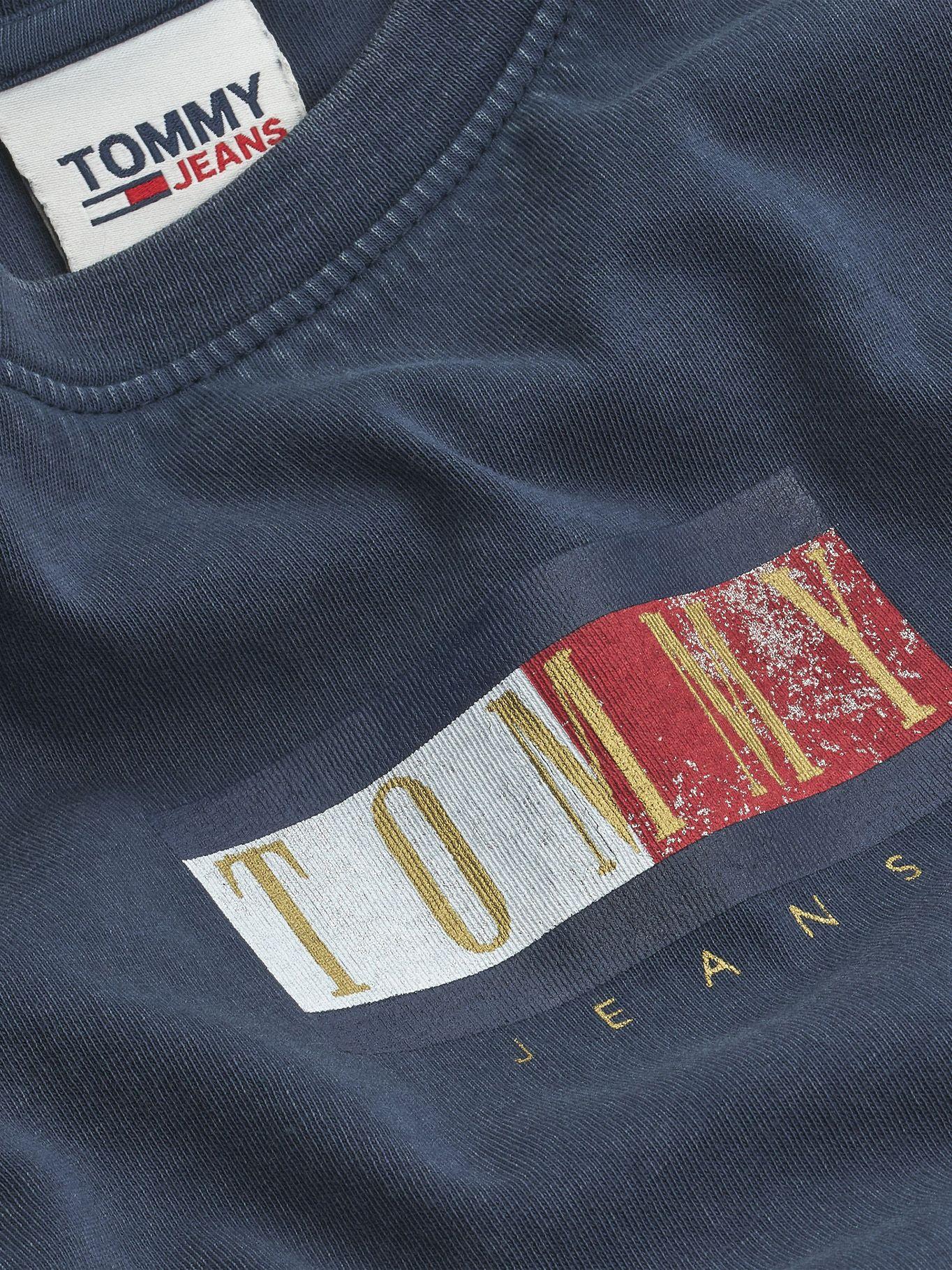 Polera Relaxed Vintage Azul Tommy Jeans M2-3