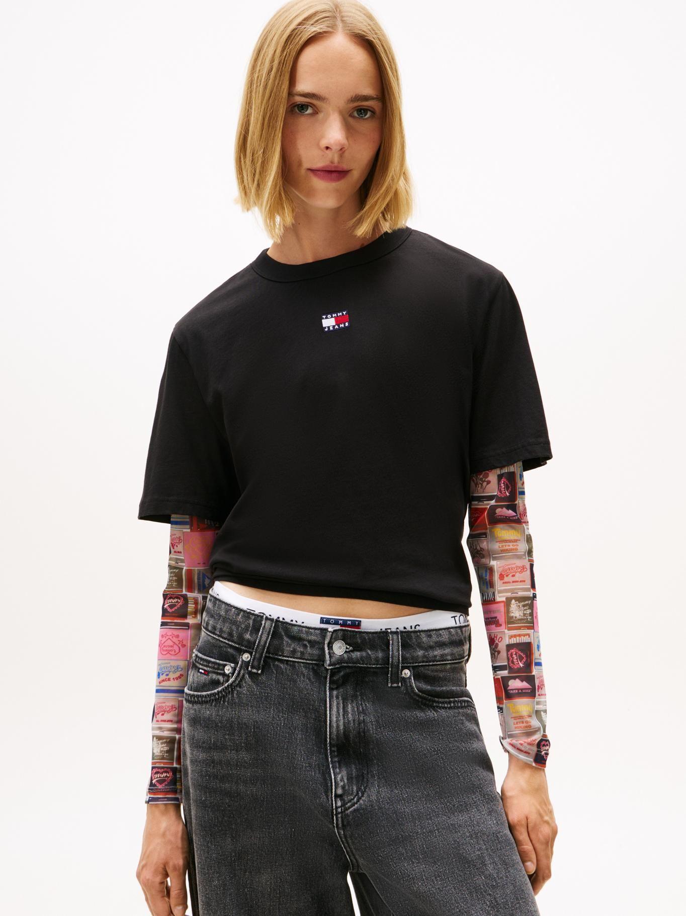 Polera Boxy Con Logo Relaxed Fit-0