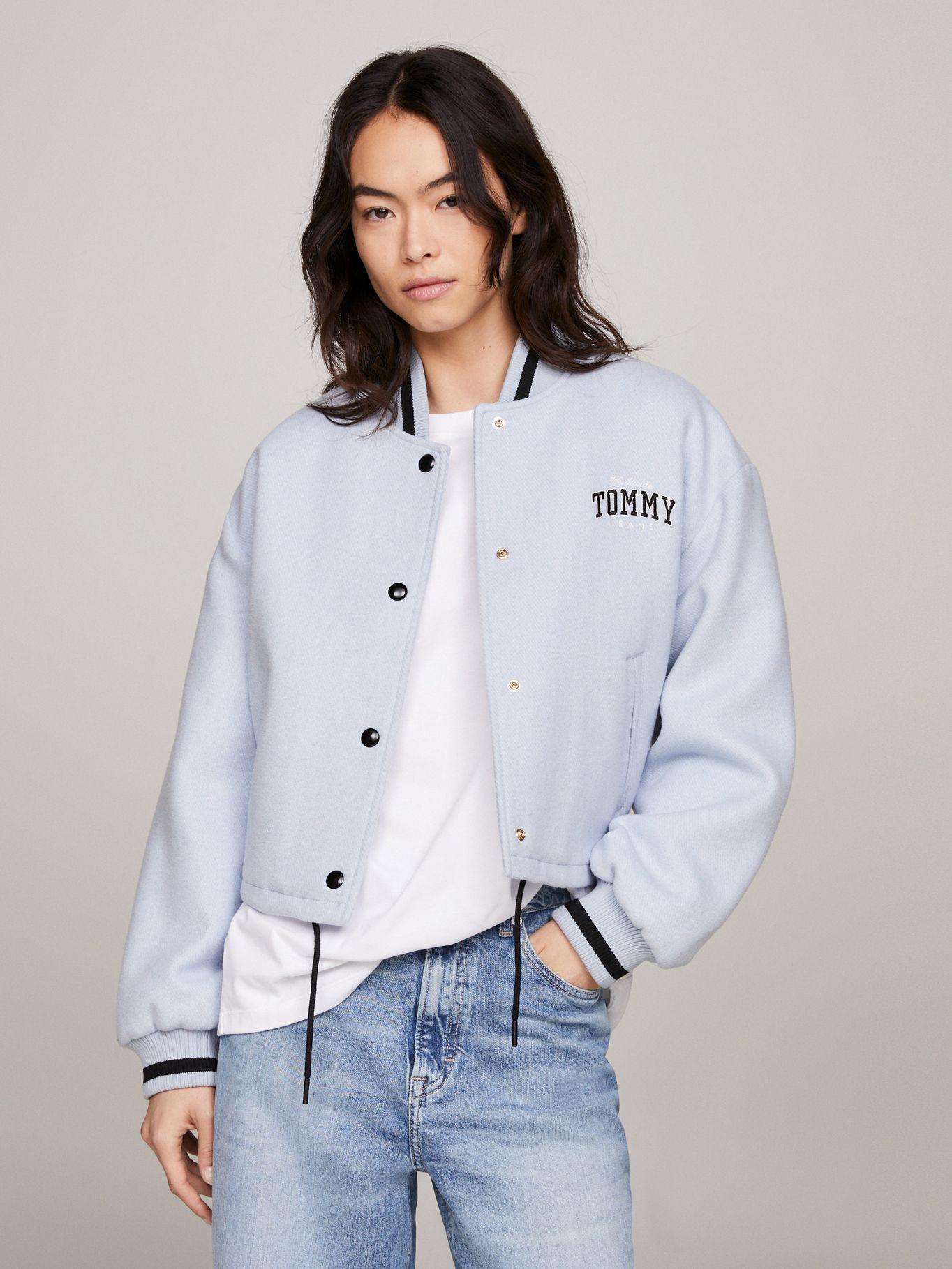 CHAQUETA BOMBER ACOLCHADA CROPPED CELESTE TOMMY JEANS-0