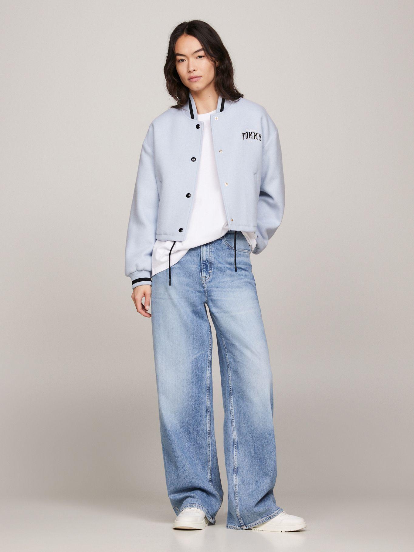 CHAQUETA BOMBER ACOLCHADA CROPPED CELESTE TOMMY JEANS-1