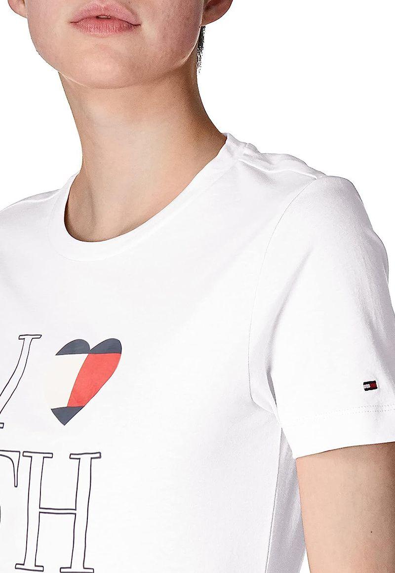 Polera Im I Love Slim Fit Blanco Tommy Hilfiger-2