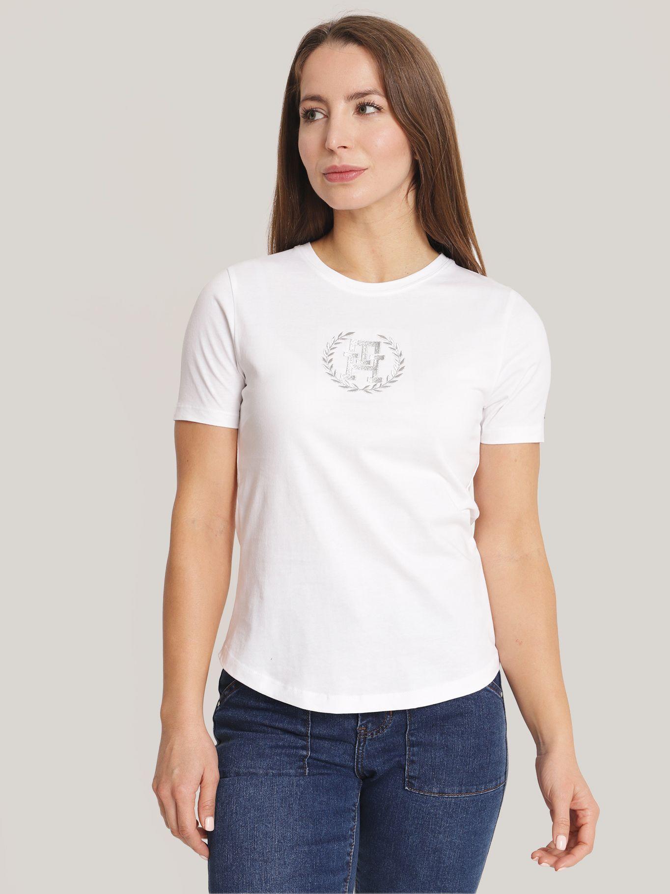 Polera Con Logo Circular Slim Fit Blanco Tommy Hilfiger-0