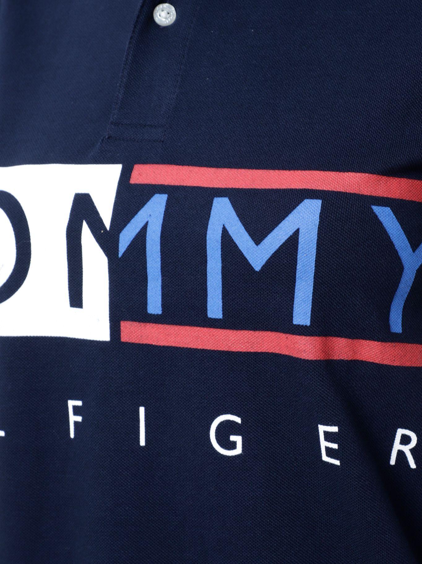 Polo Monogram Logo Azul Tommy Hilfiger-2