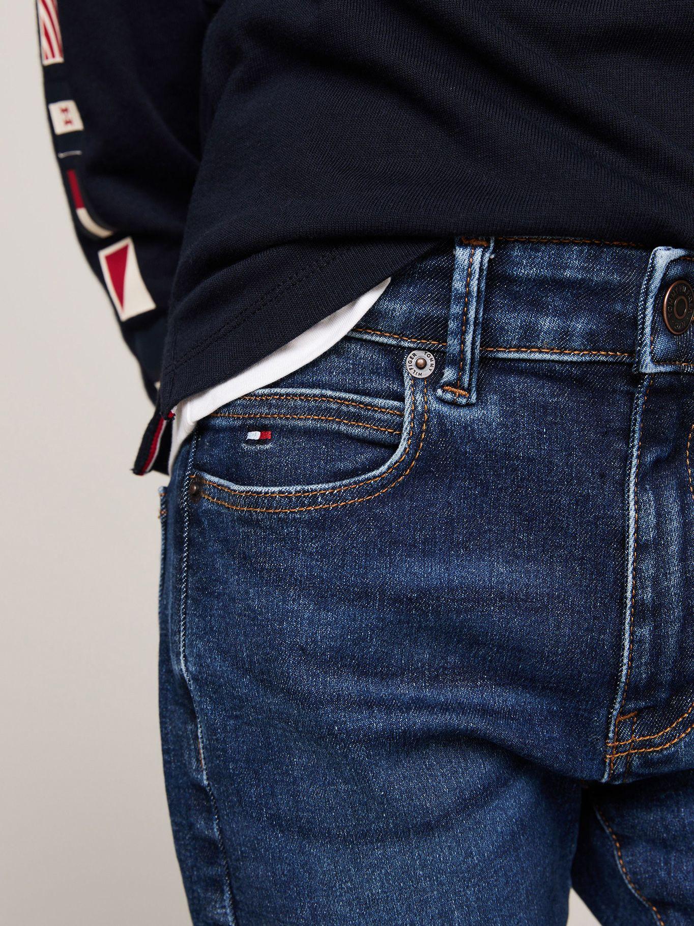 Jeans Rectos Desteñidos Azul Tommy Hilfiger-3