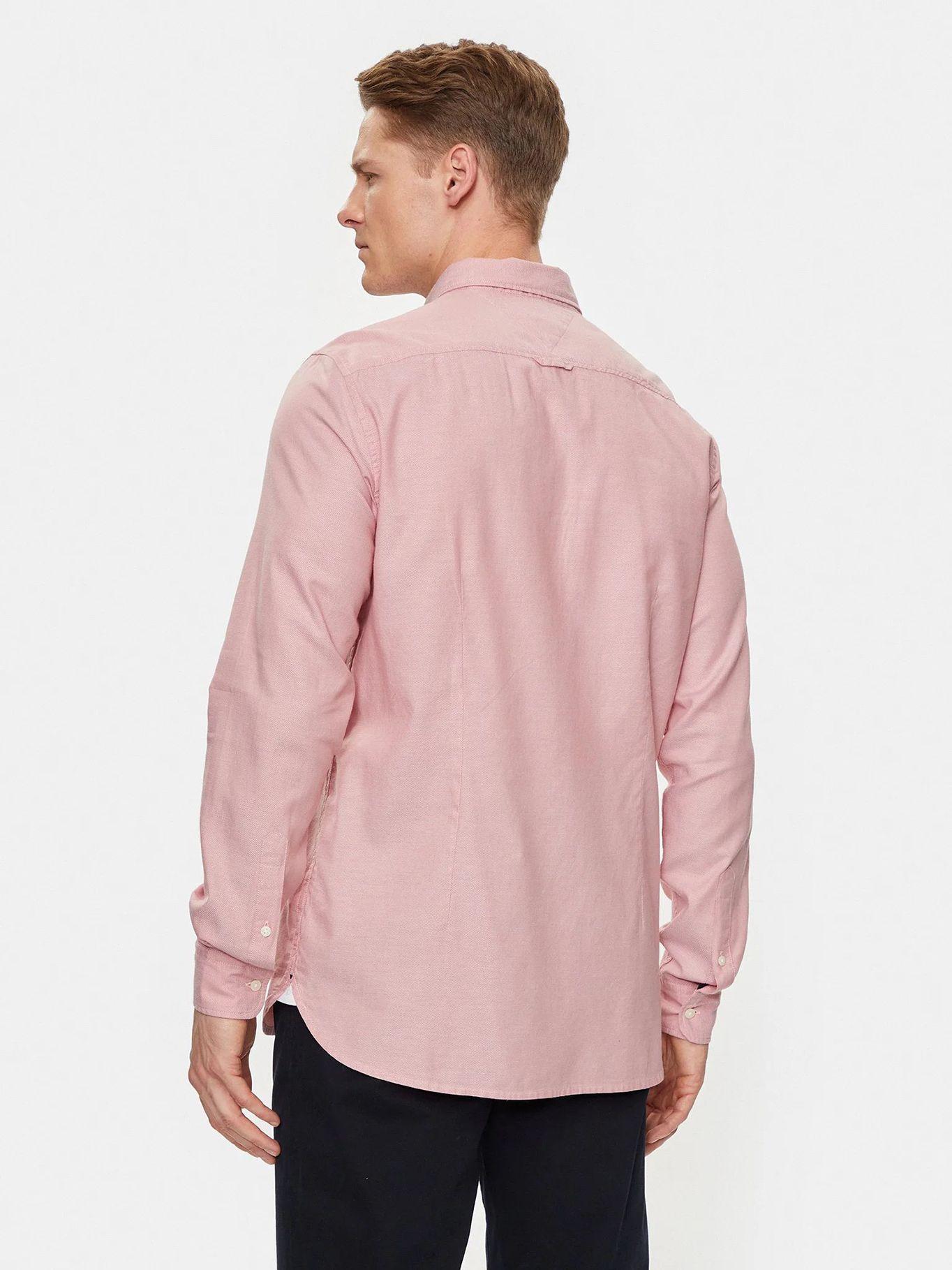 Camisa Th Flex Slim Fit Rosado Tommy Hilfiger-2
