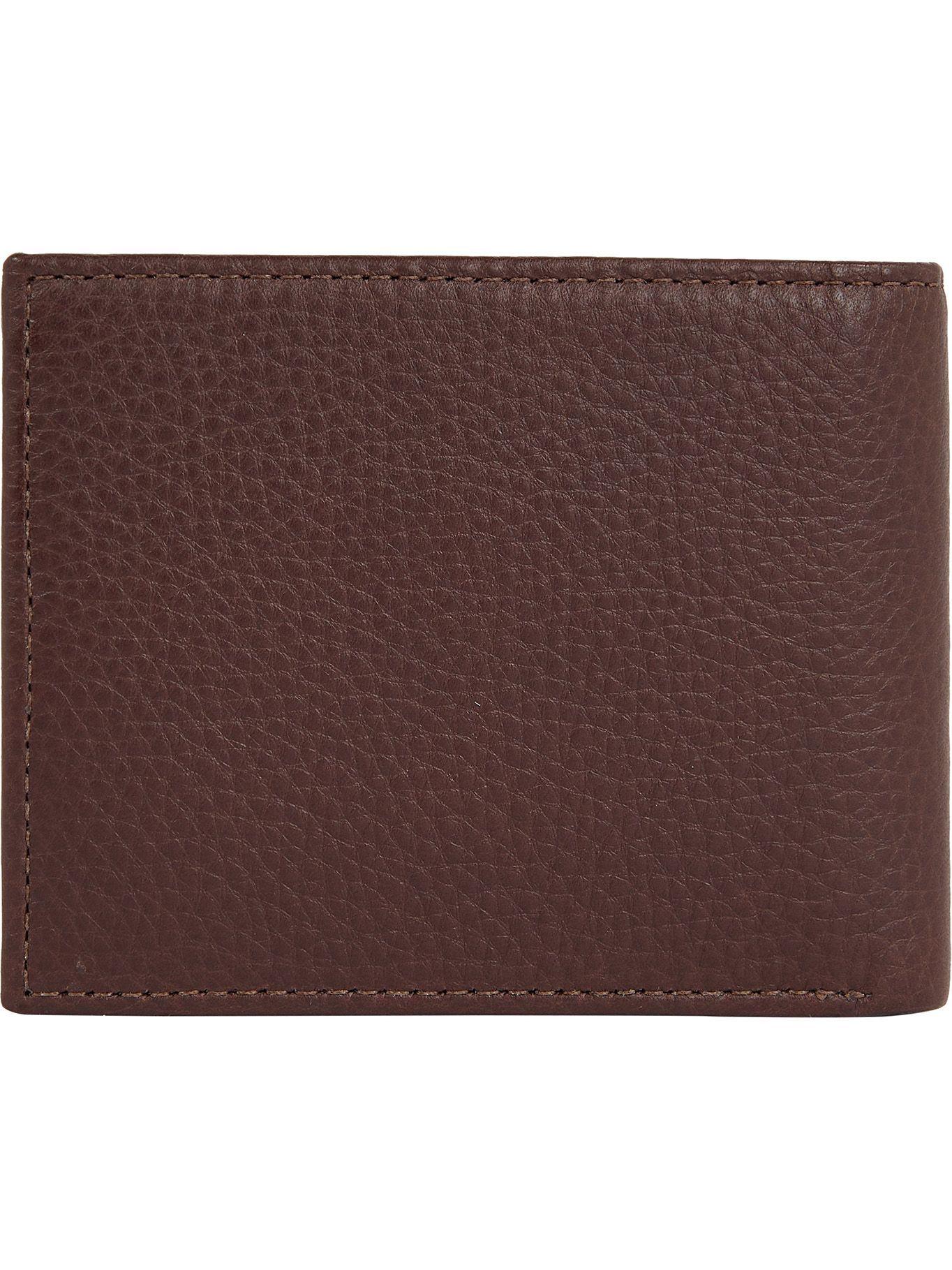 Billetera Bifold De Cuero Café Tommy Hilfiger-1