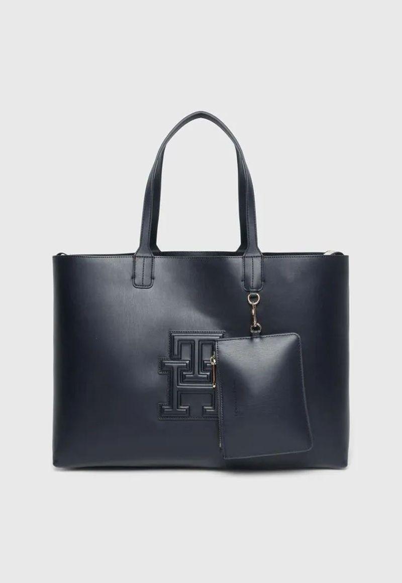 Tote Iconic Monogram Azul Tommy Hilfiger-0