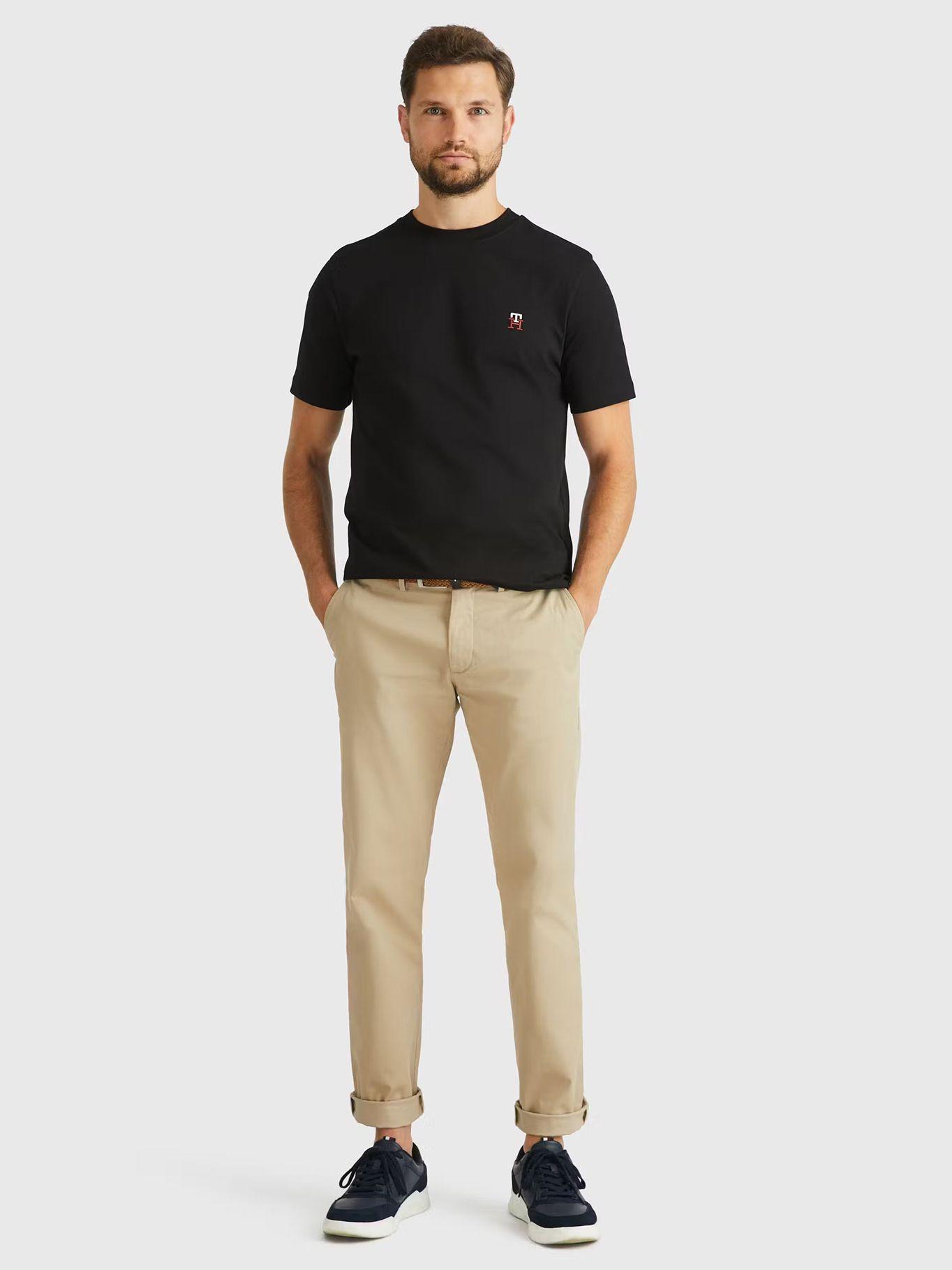 Polera Small Monogram Negro Tommy Hilfiger-1