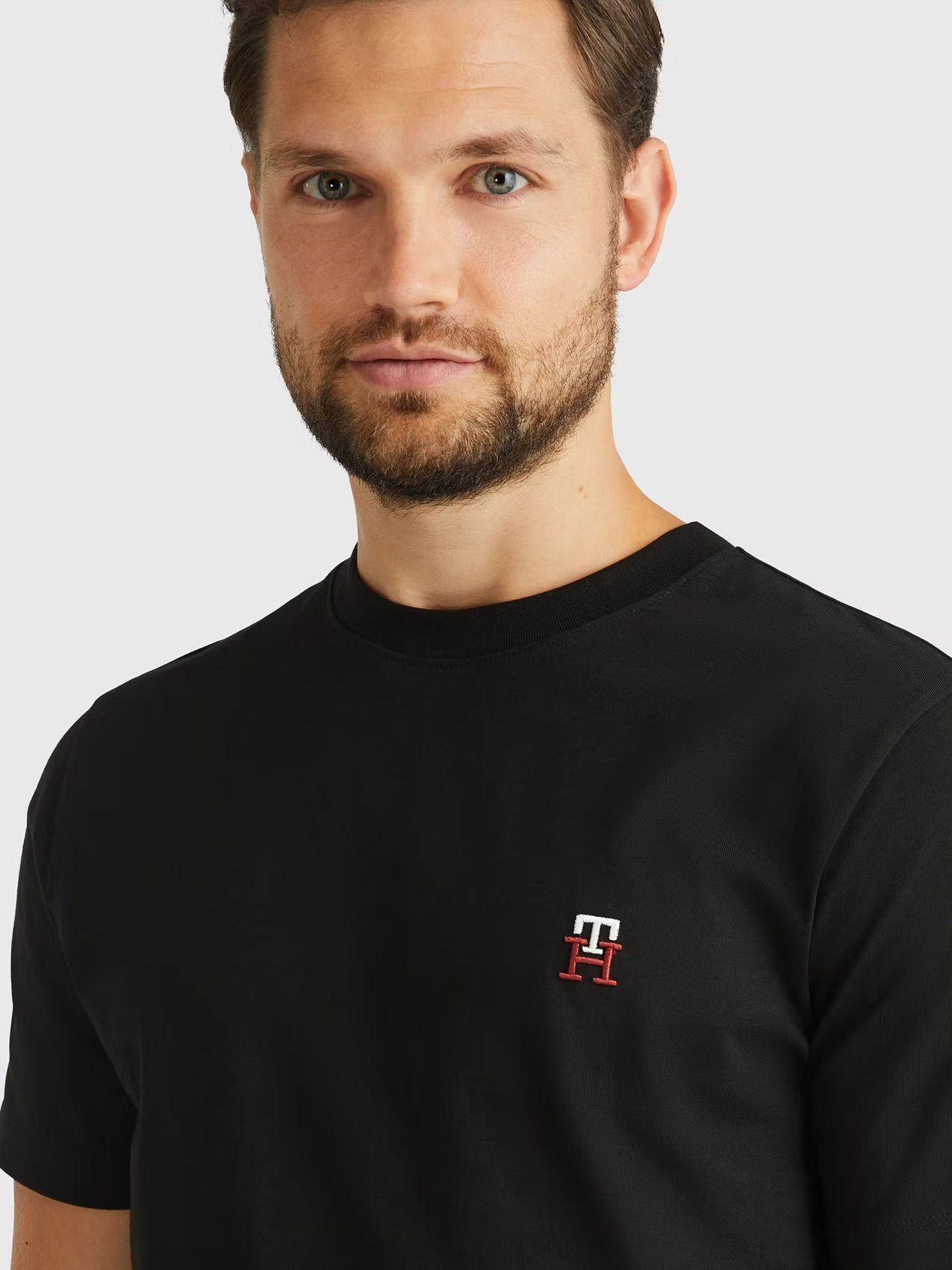 Polera Small Monogram Negro Tommy Hilfiger-2