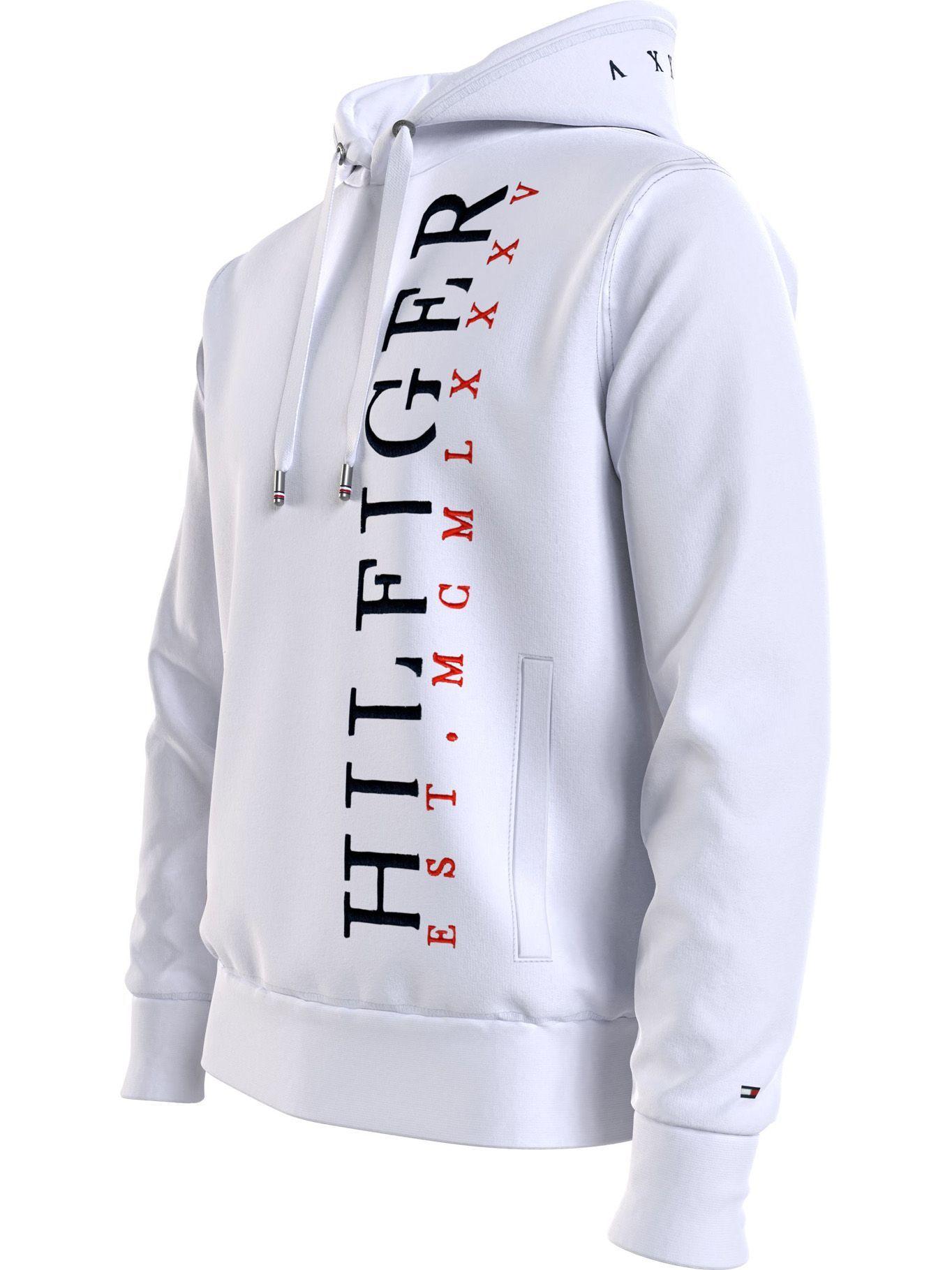 Polerón Vertical Logo Blanco Tommy Hilfiger A2-2