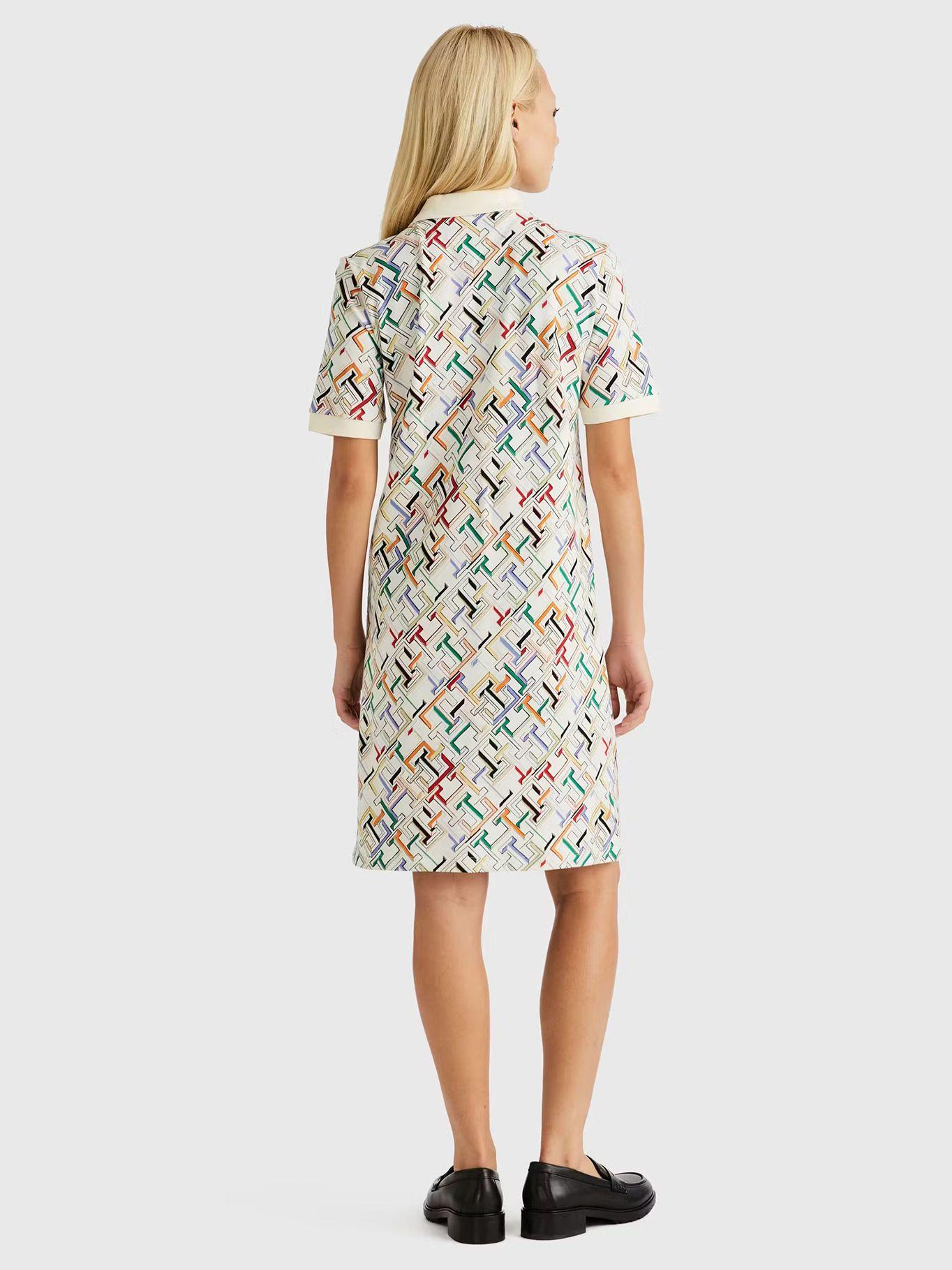 Vestido Polo Estampado Monog Multicolor Tommy Hilfiger-2