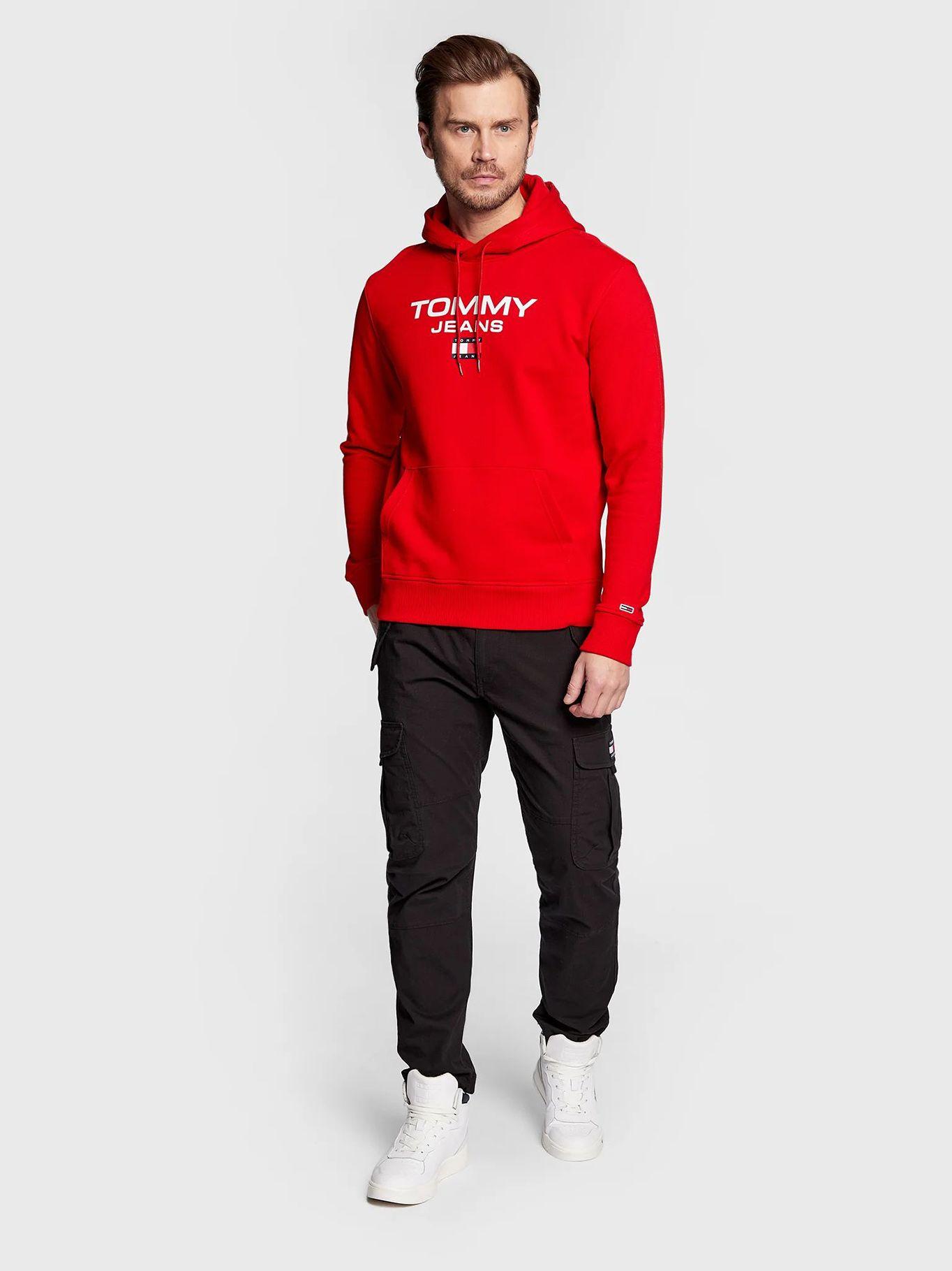 Polerón Hoodie Con Logo Rojo Tommy Jeans-1