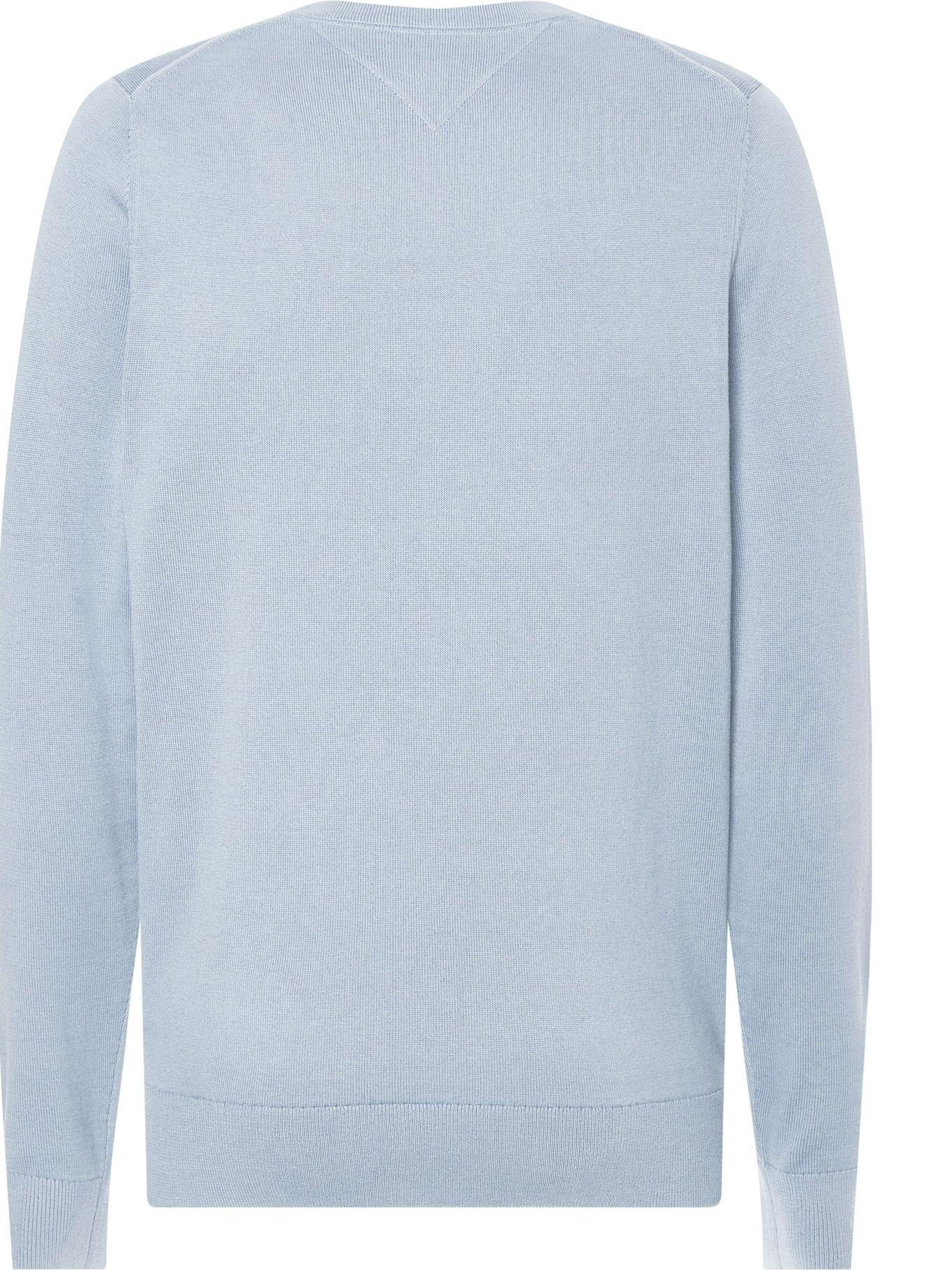 Sweater Básico Signature C-Neck Celeste Tommy Hilfiger-1