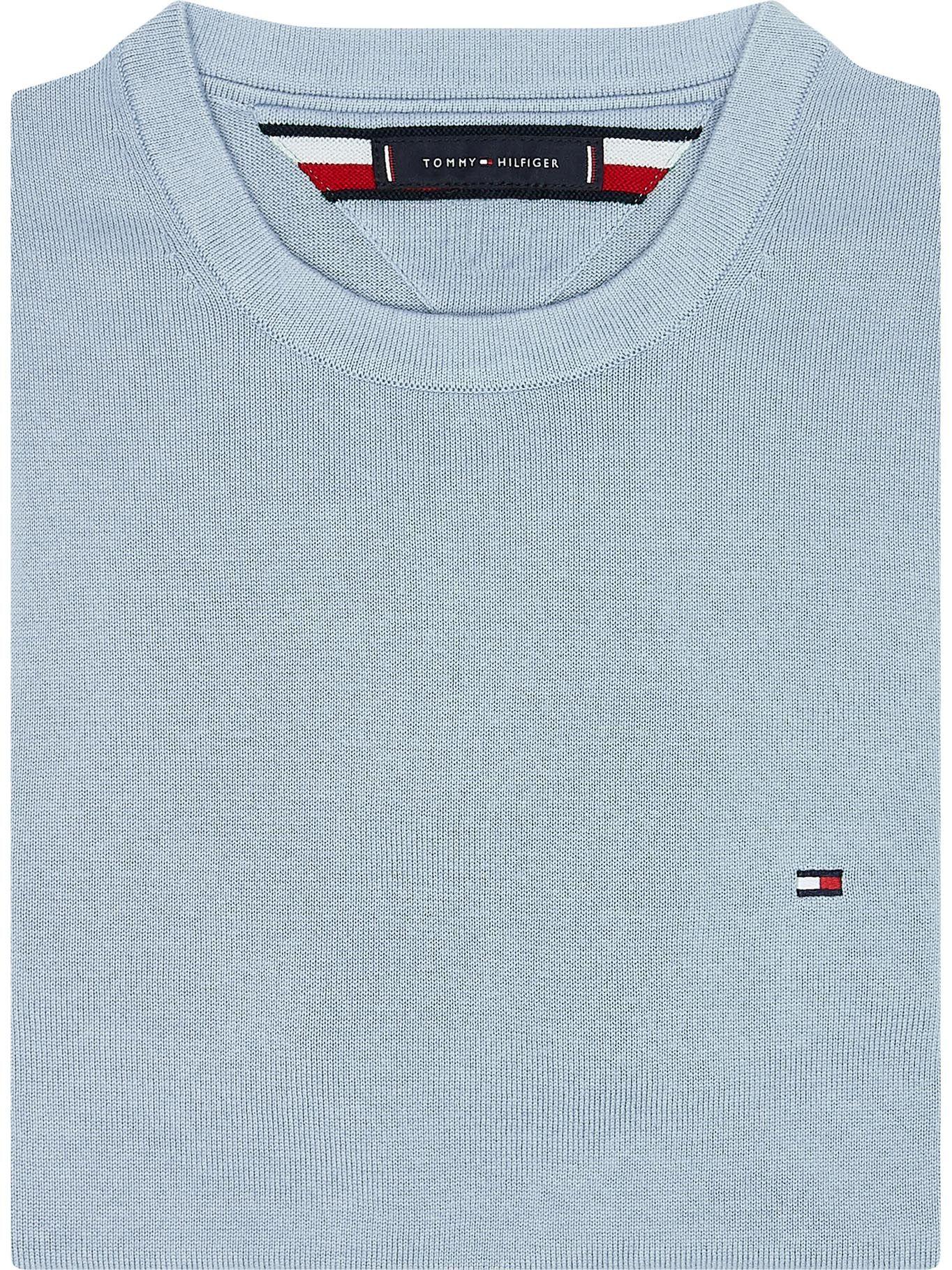 Sweater Básico Signature C-Neck Celeste Tommy Hilfiger-2