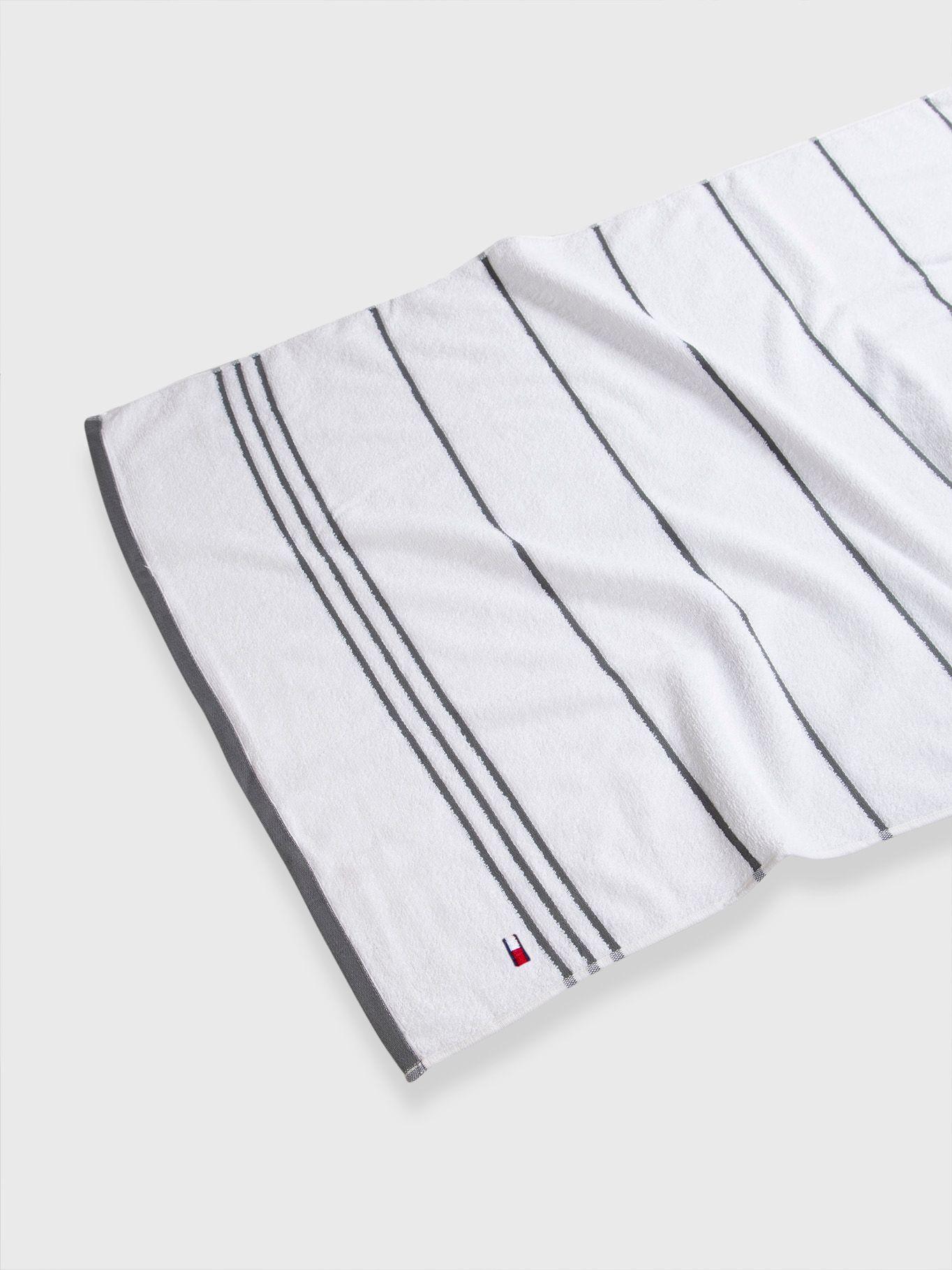 Toalla De Baño Stripe TW3 Blanco Tommy Hilfiger-1