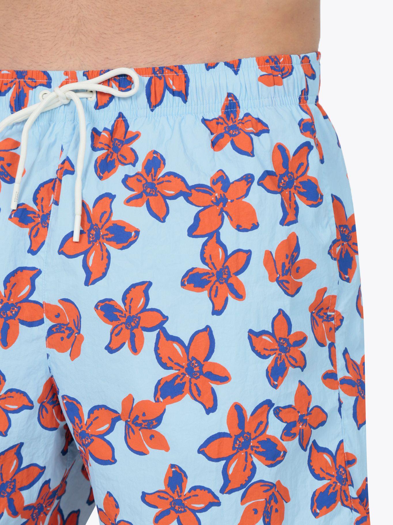 Traje De Baño C/ Estampado Celeste Tommy Hilfiger-3