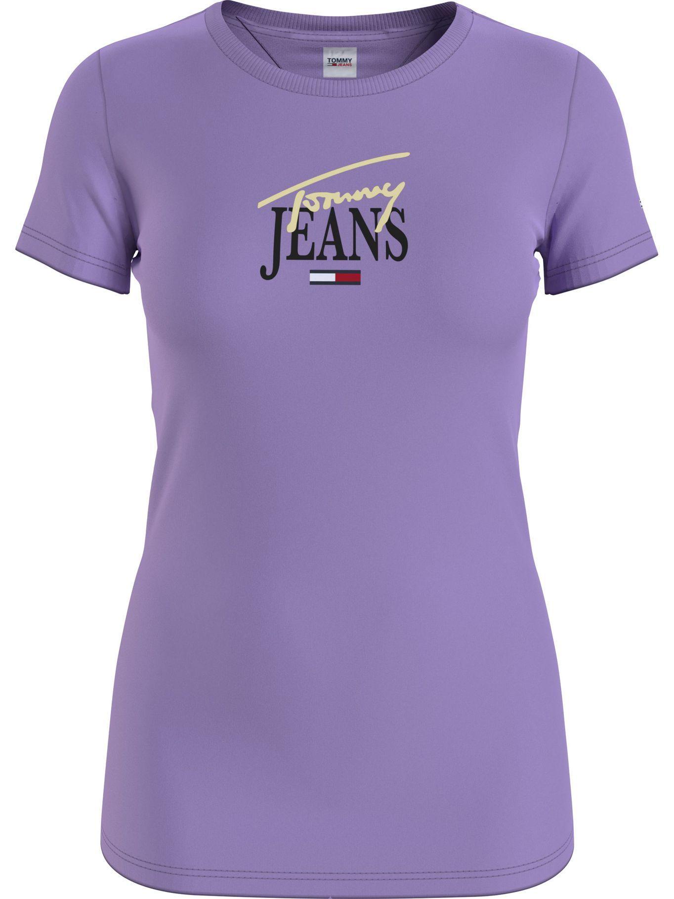 Polera Essential Skinny Morado Tommy Jeans A2-0