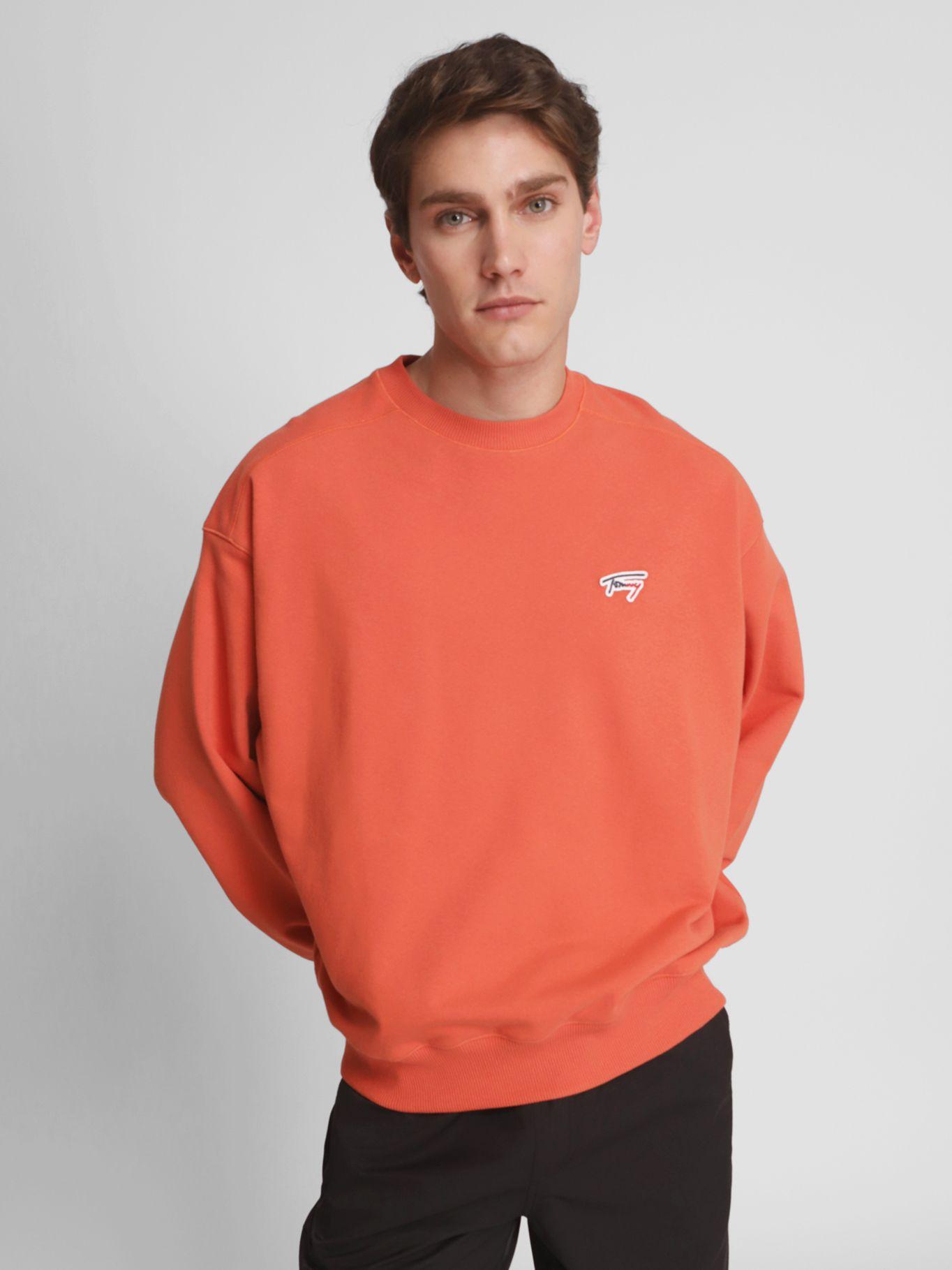 Polerón Boxy Signature Naranjo Tommy Jeans-0