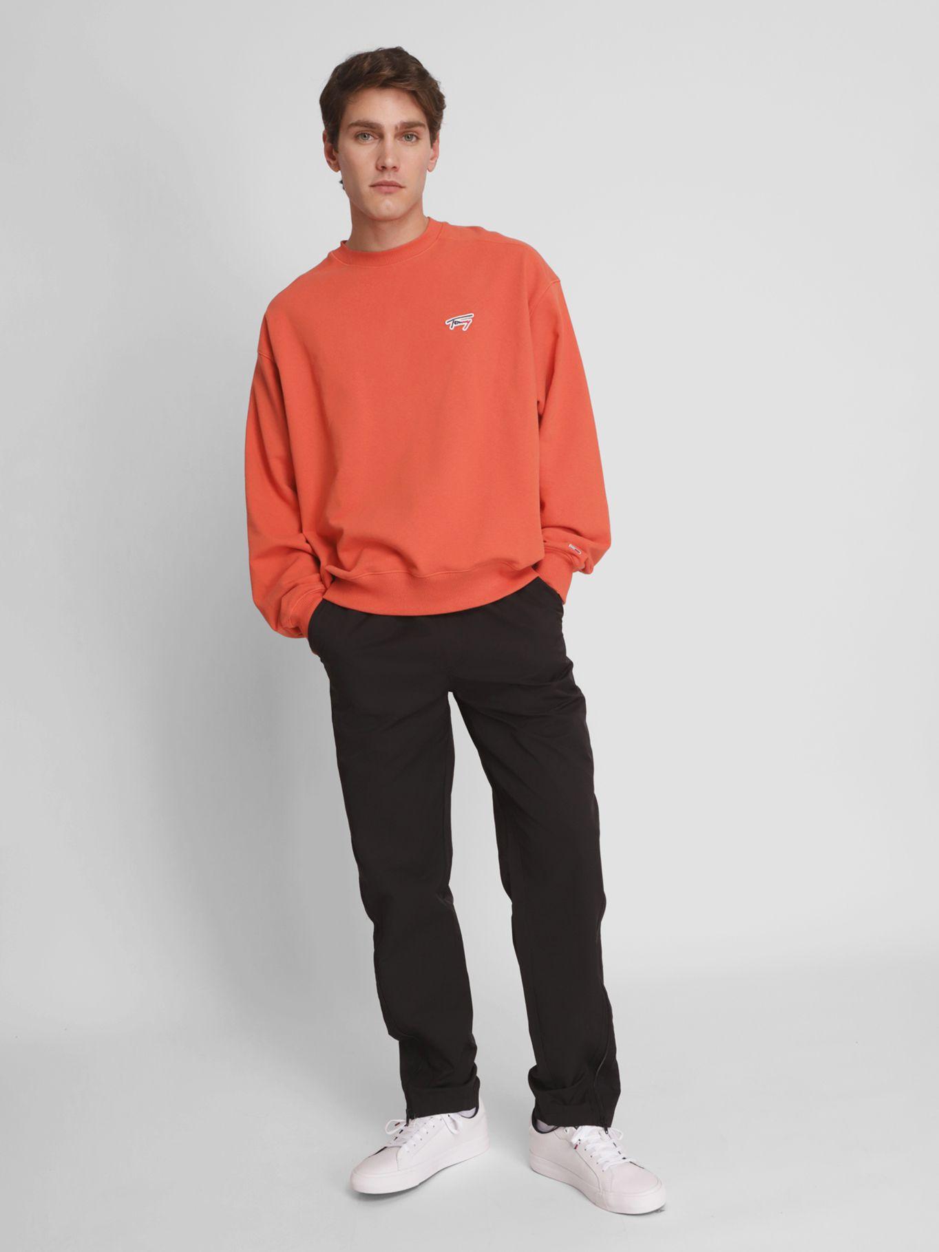 Polerón Boxy Signature Naranjo Tommy Jeans-2