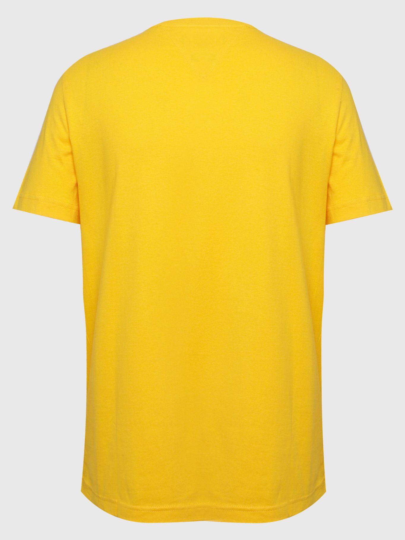 Polera Essential Cotton C-Neck Slim Fit Amarillo Tommy Hilfiger-1