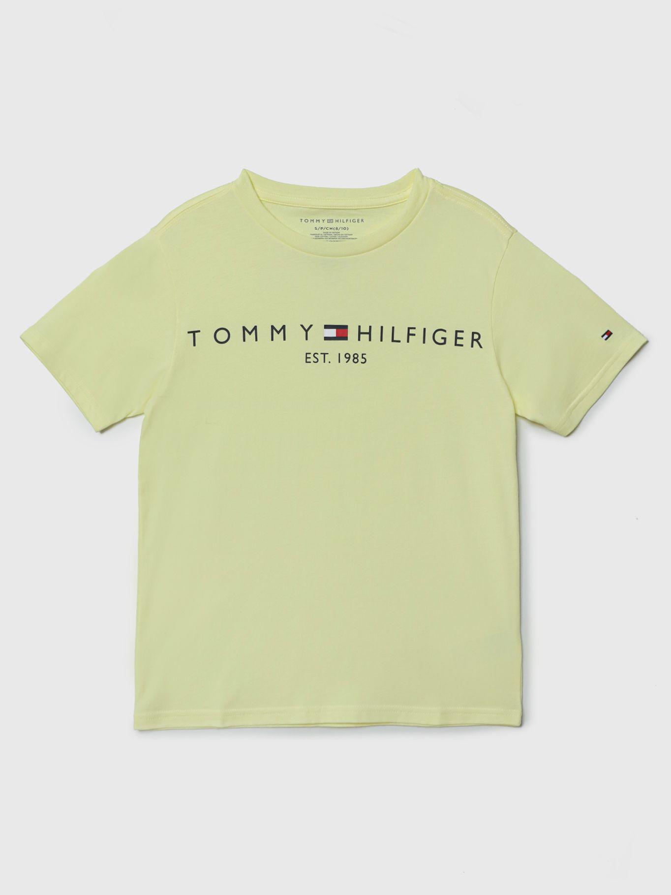 Polera Con Logo Est.1985 Amarillo Tommy Hilfiger-0