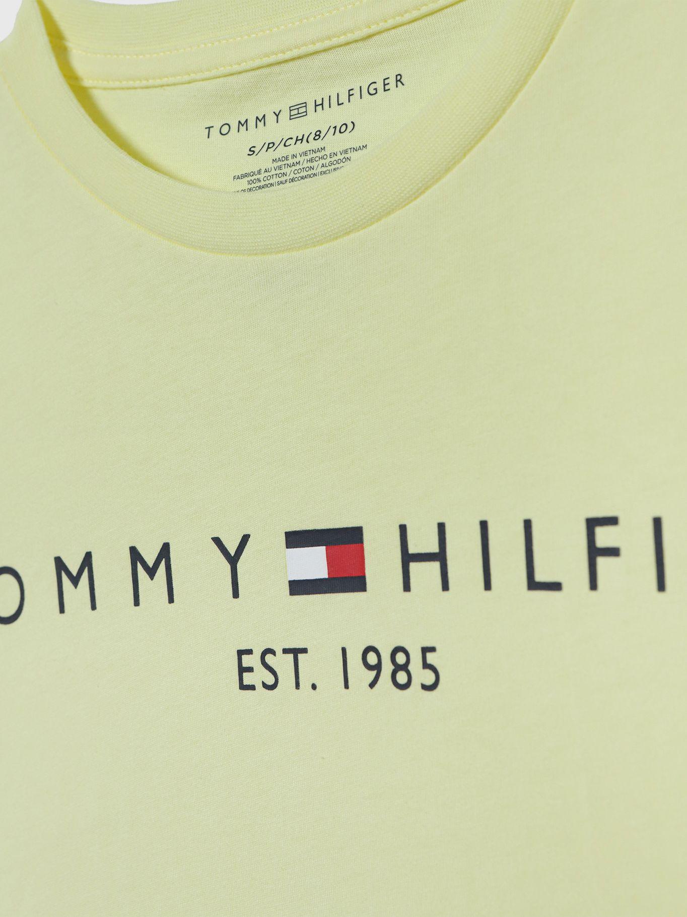 Polera Con Logo Est.1985 Amarillo Tommy Hilfiger-3