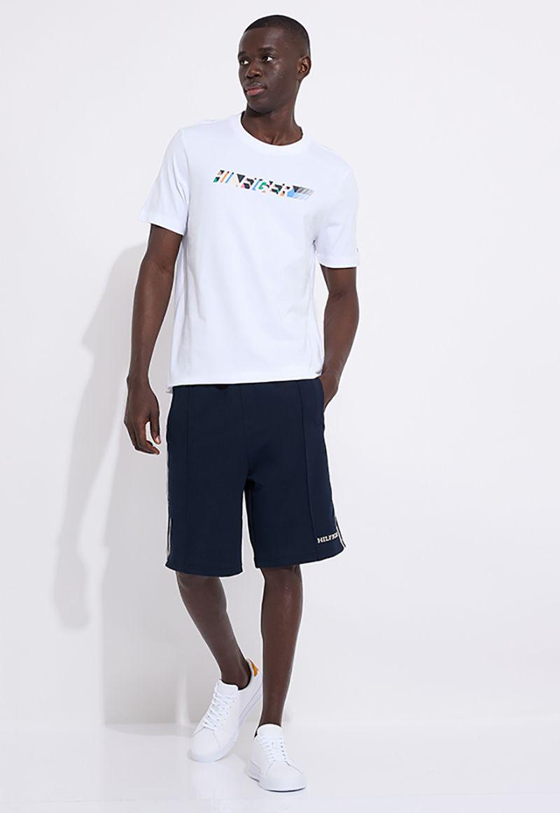 Polera Con Logo Multicolor Blanco Tommy Hilfiger-1