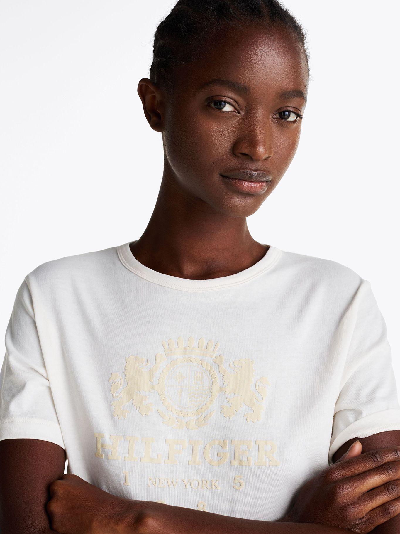 Polera Varsity Crest Logo Blanco Tommy Hilfiger-3