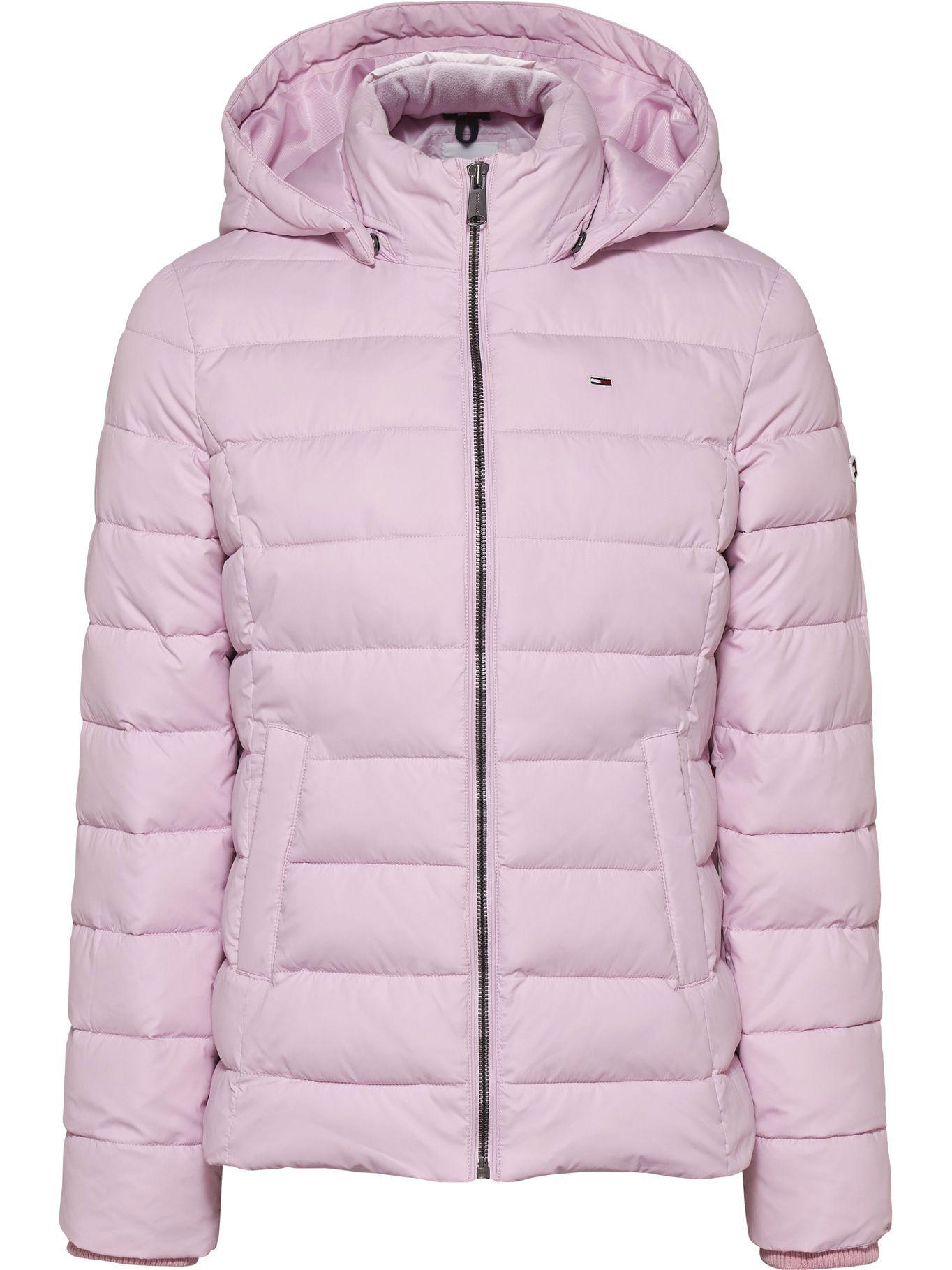 Parka Hooded Basic Con Logo Rosado Tommy Hilfiger-0