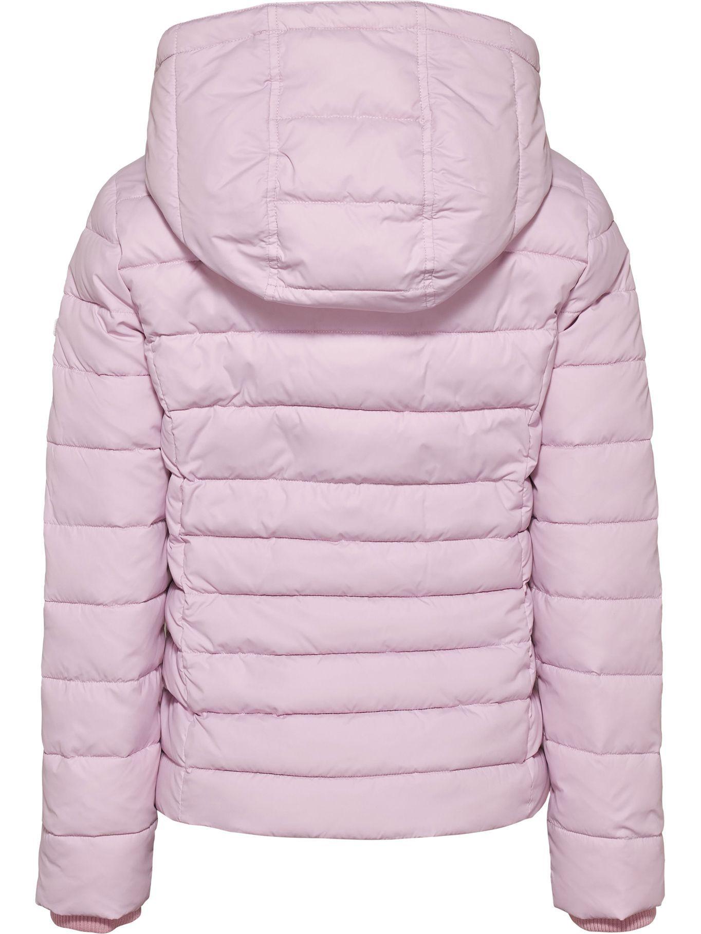 Parka Hooded Basic Con Logo Rosado Tommy Hilfiger-1