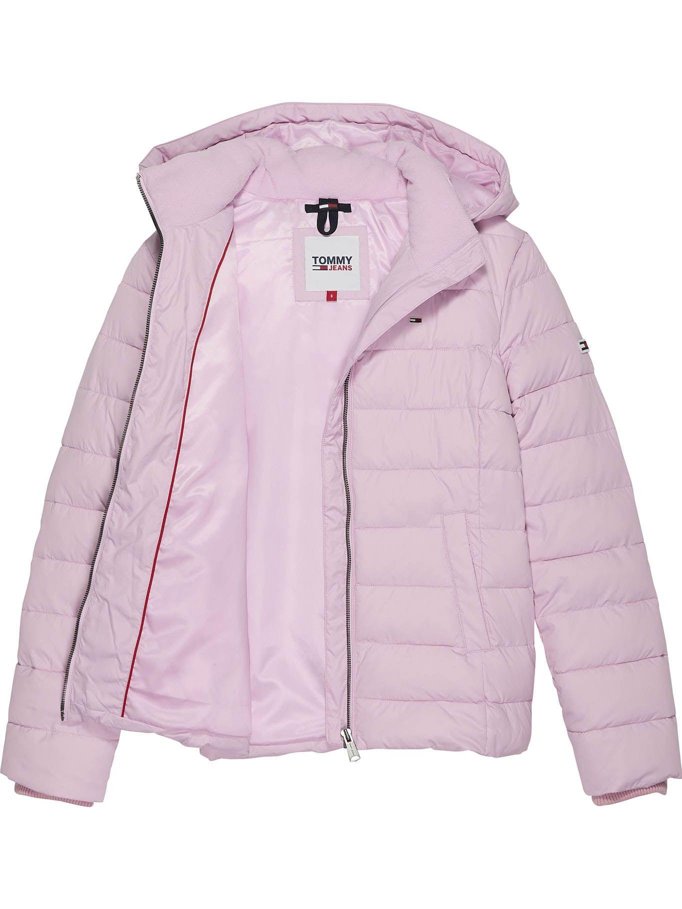 Parka Hooded Basic Con Logo Rosado Tommy Hilfiger-3