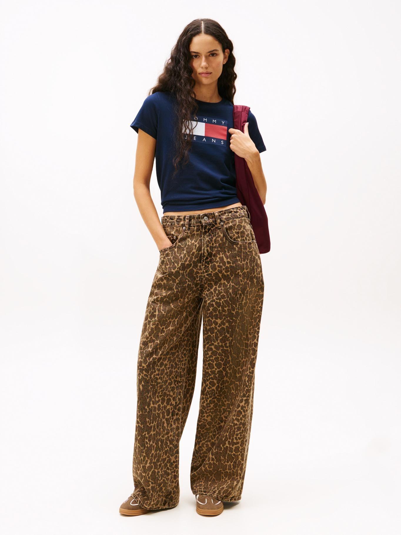 Polera Soft Flag Logo Azul Tommy Jeans-1