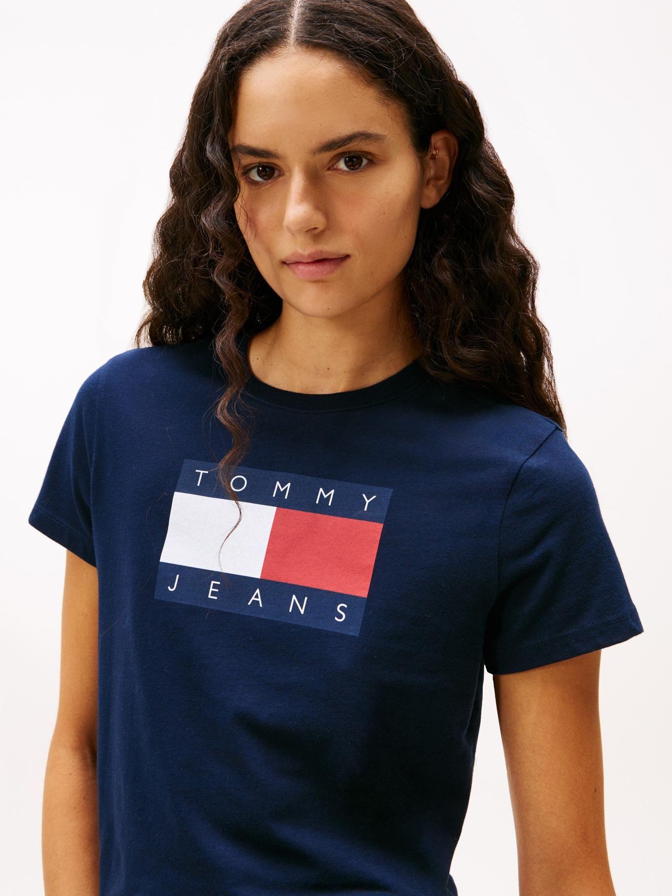 Polera Soft Flag Logo Azul Tommy Jeans-3