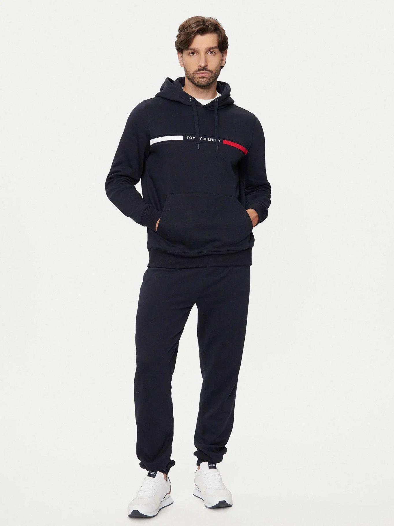Polerón Hoodie Chest Logo Azul Tommy Hilfiger-1